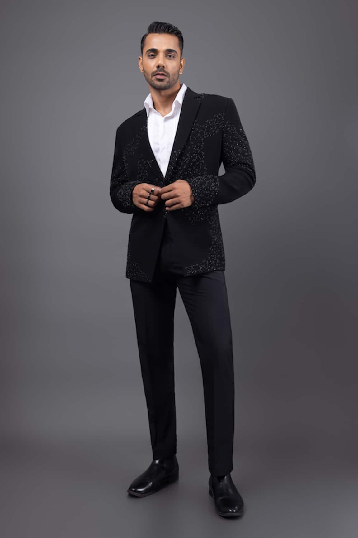 Kaka Calcutta Zardozi Tuxedo & Pant Set 