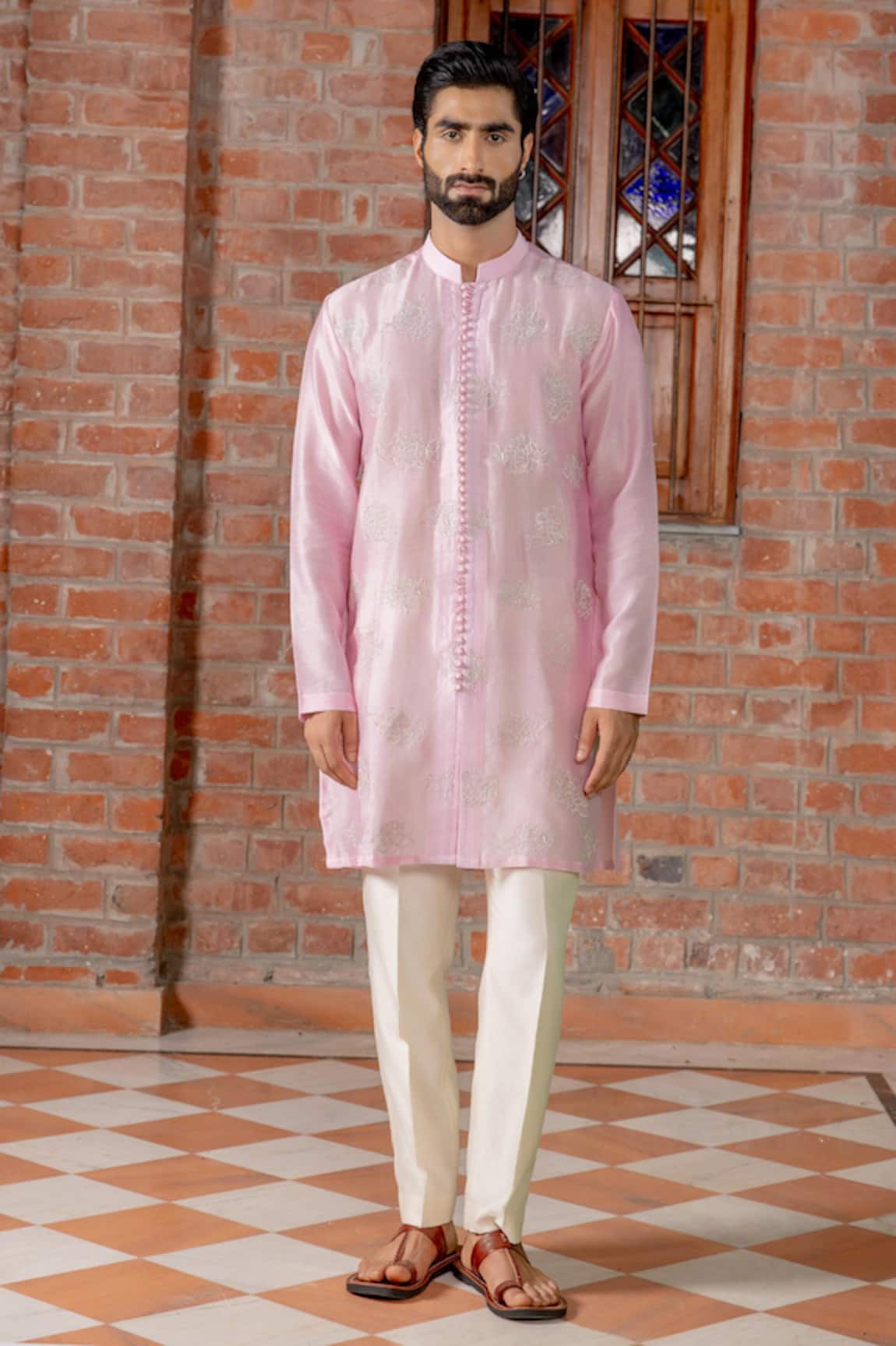 Nafs Potli Buttoned Kurta & Pant Set 