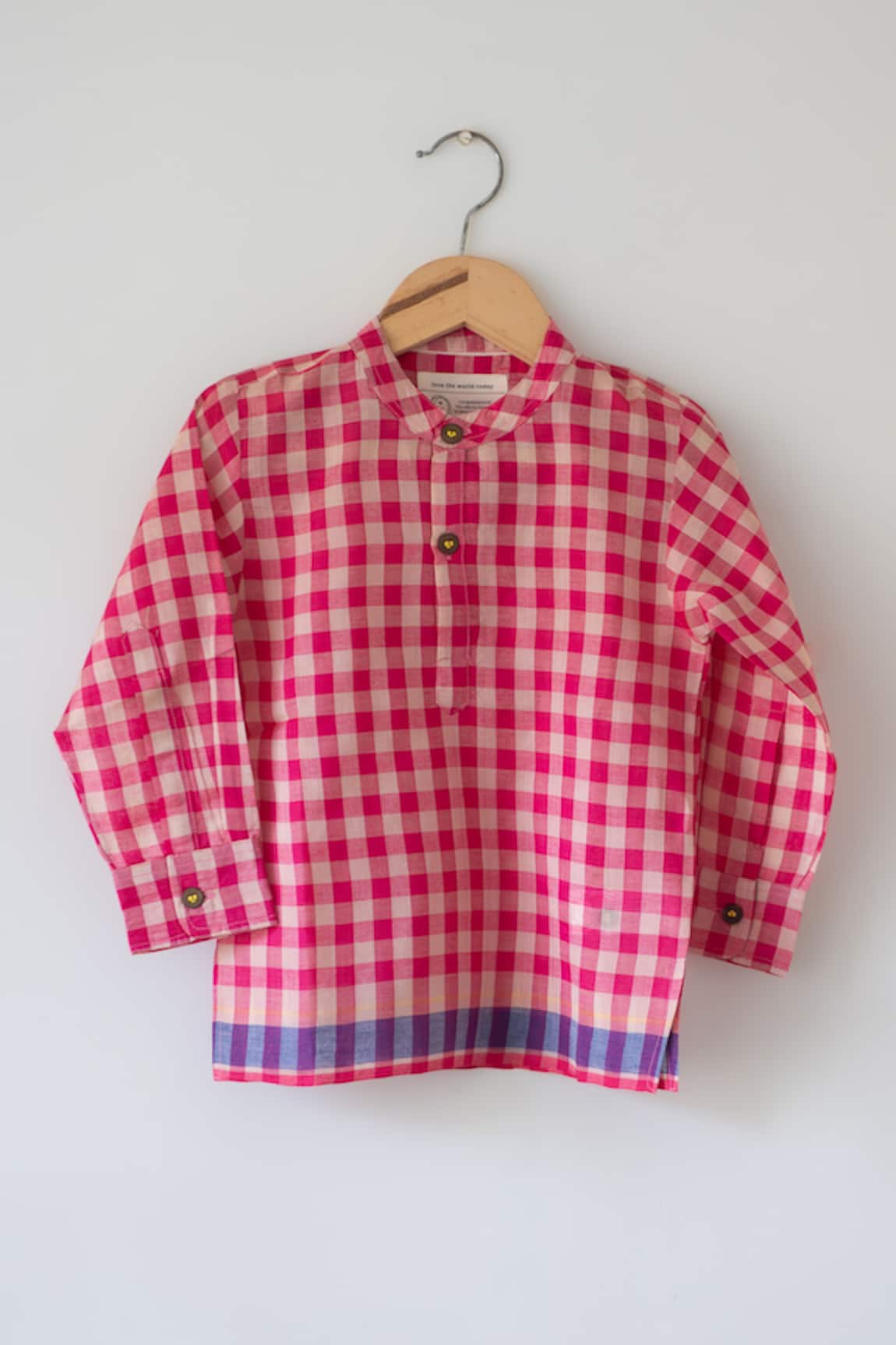 Love The World Today Candy Cloud Handwoven Cotton Shirt 