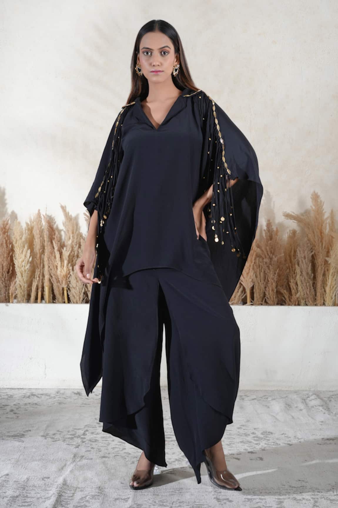 Vedika Soni Placement Embroidered Kaftan Set 