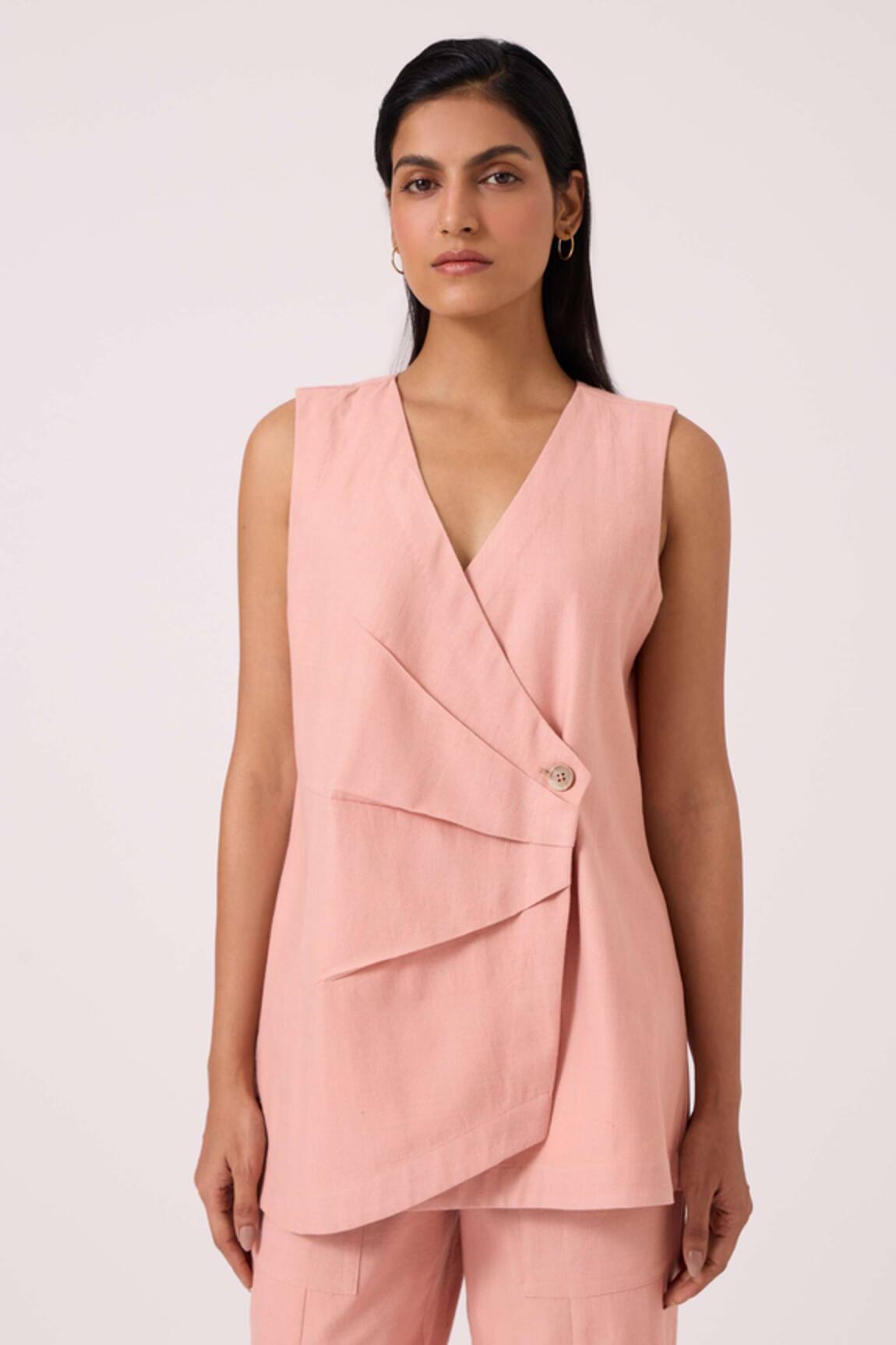 The Summer House Karenin Pink Handwoven Top