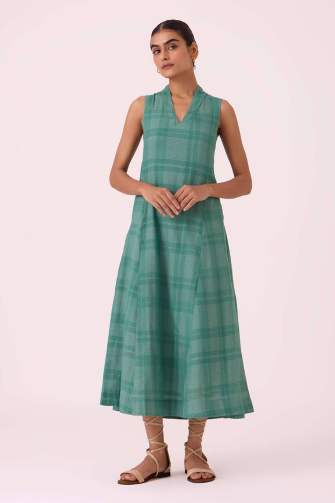 The Summer House Orwell Green Handwoven Dress 