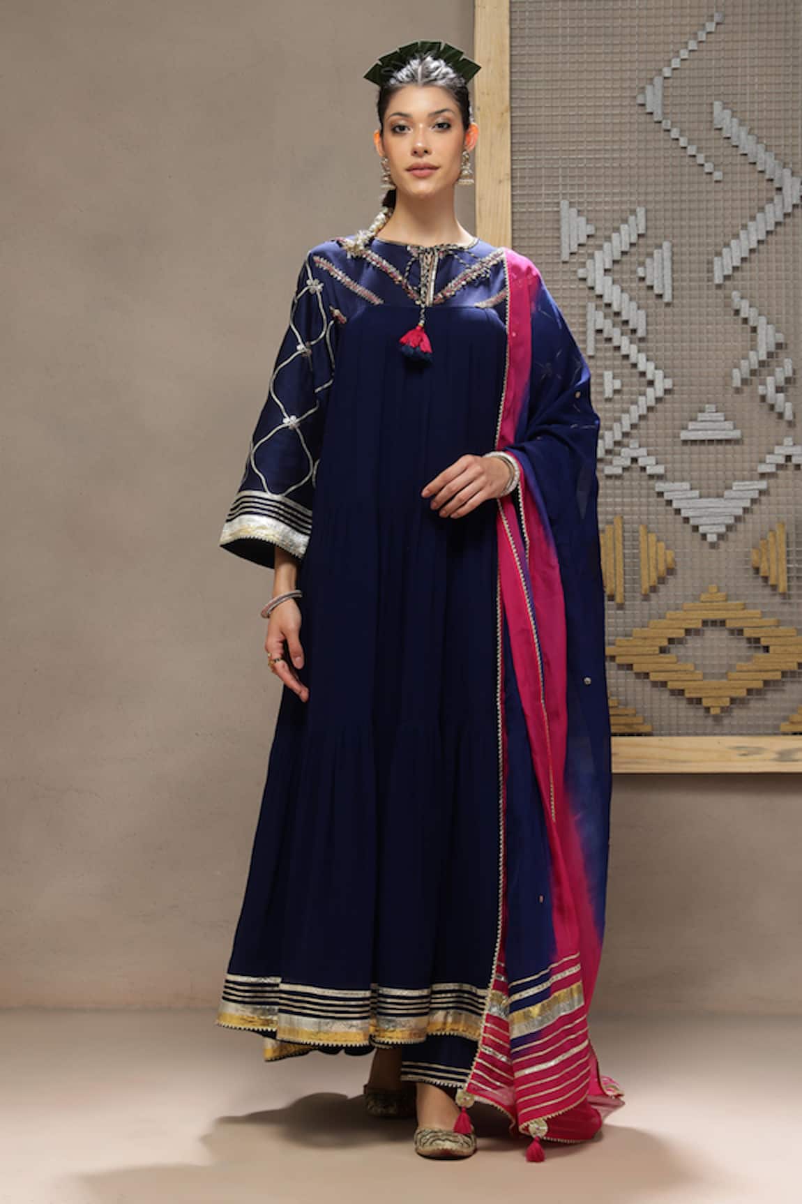 Kyra By Bhavna Navy Blue Inaya Anarkali Set 