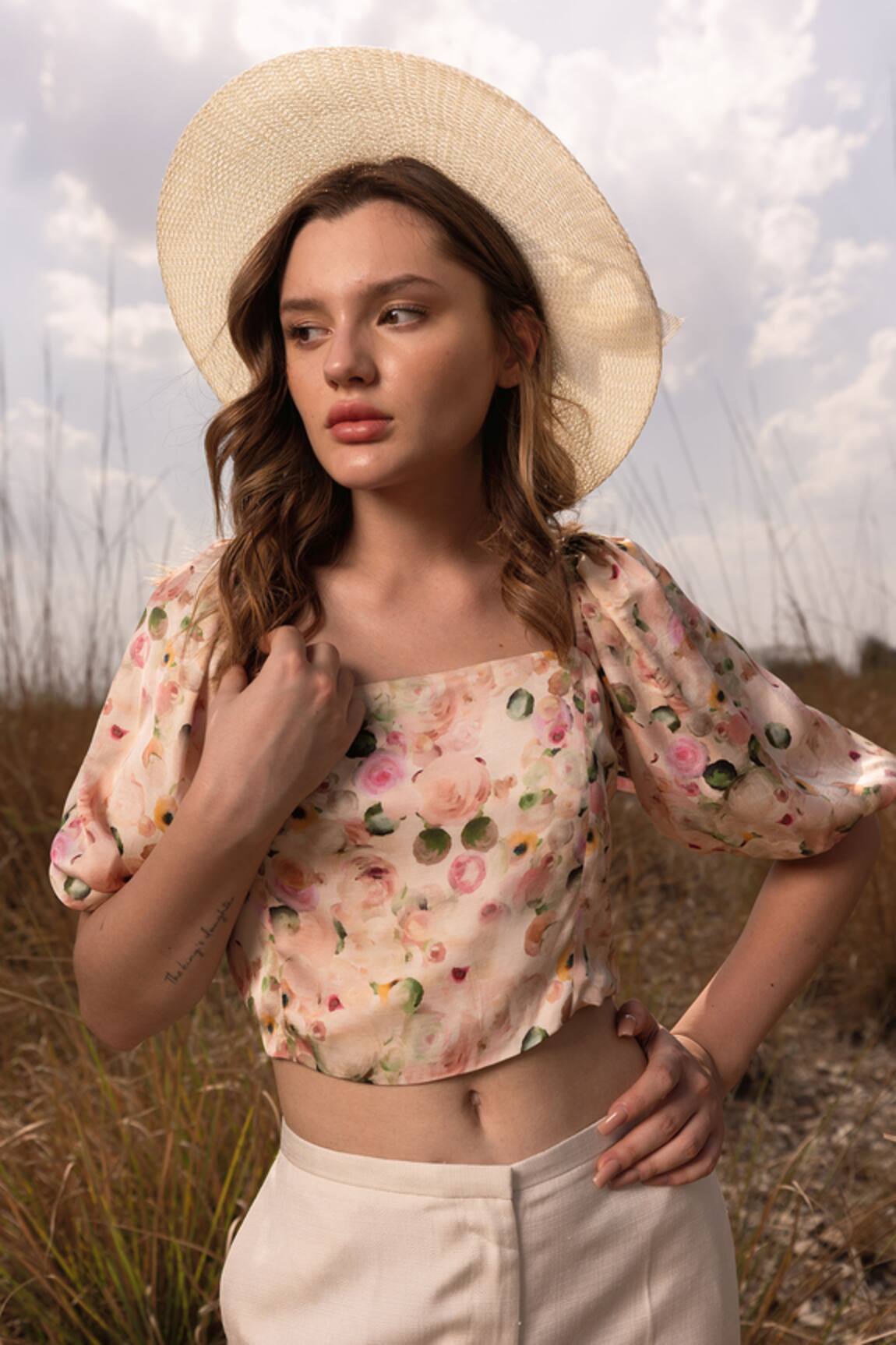AFRIYA Whispering Pastels Crop Top 