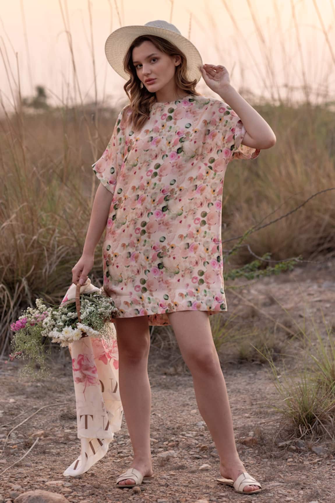 AFRIYA Whispering Pastels Short Dress 