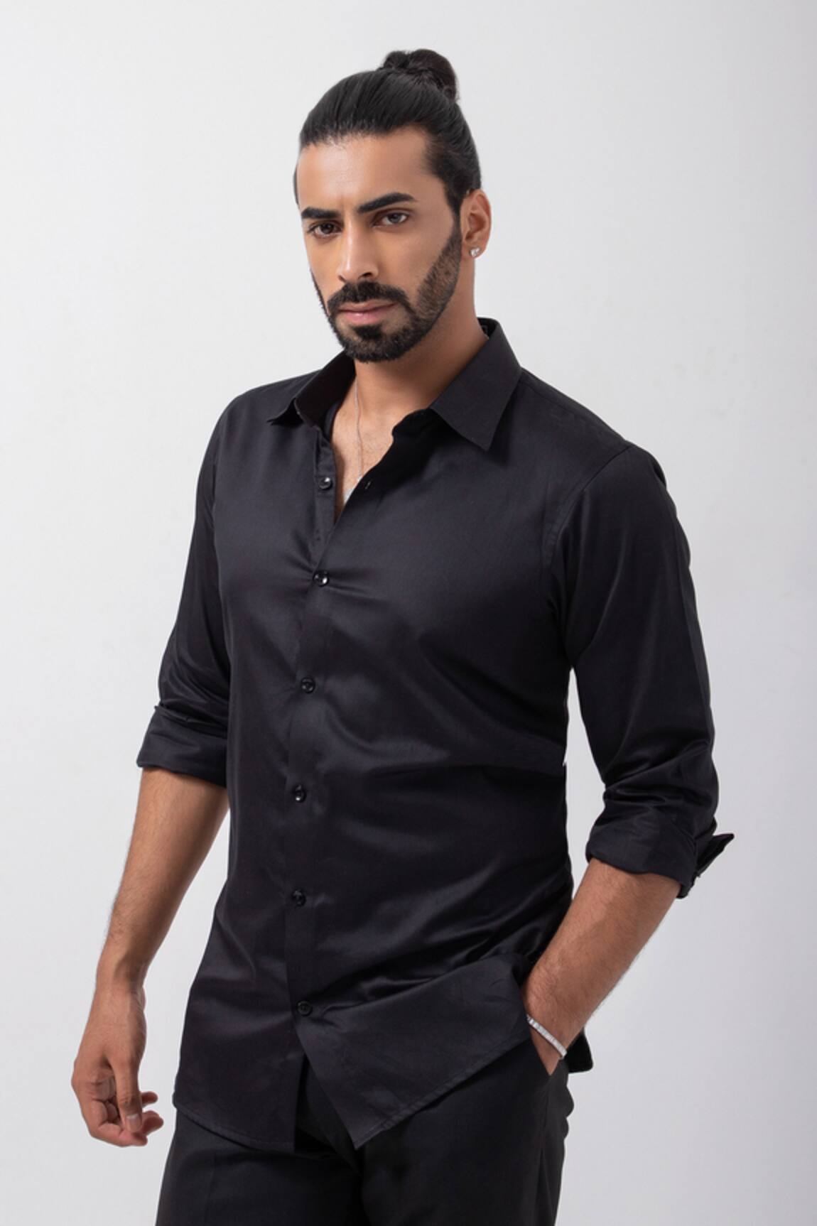 Kaka Calcutta Bead Embellished Placement Shirt