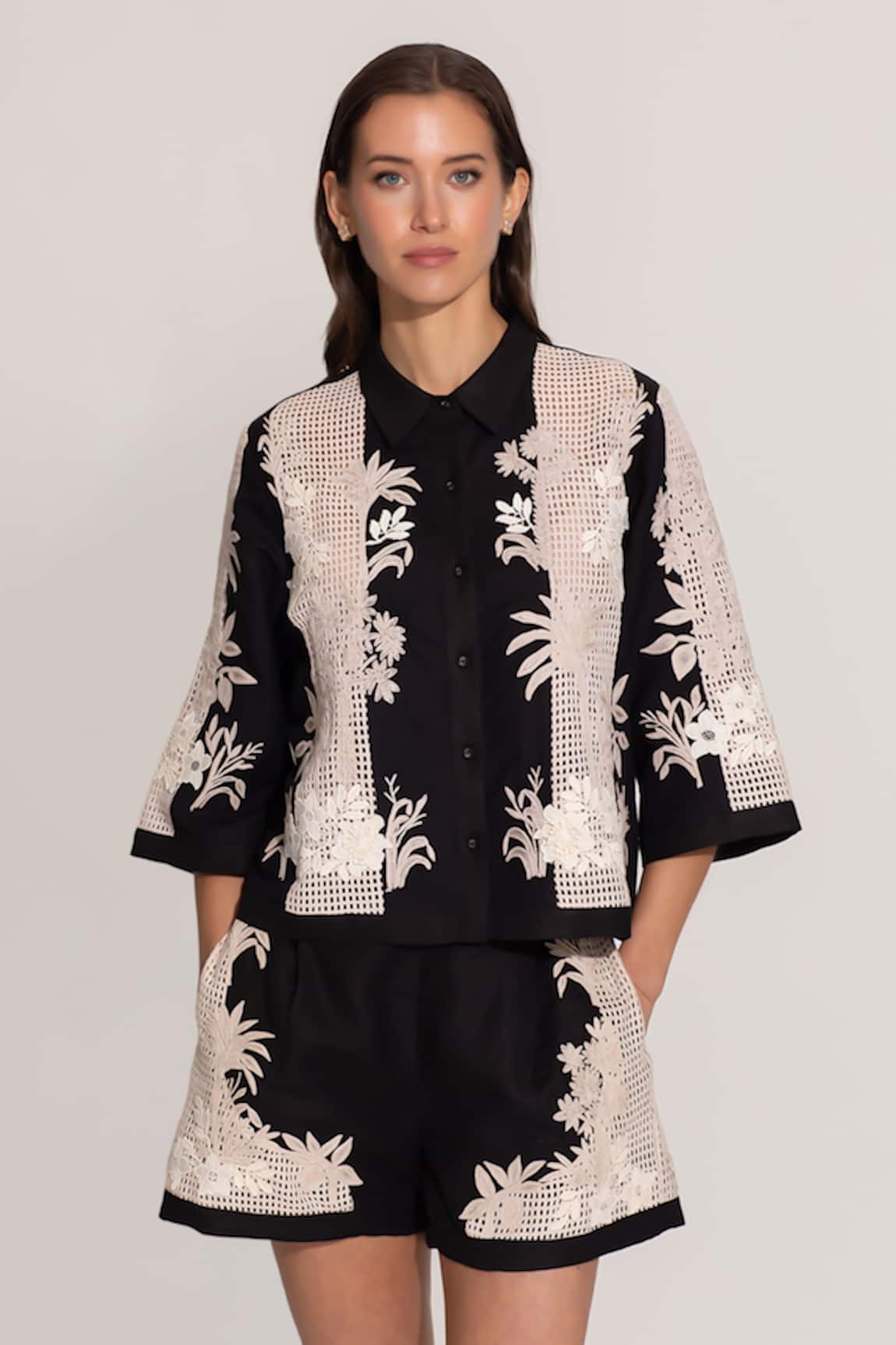 RANNA GILL Alice Embroidered Shirt 