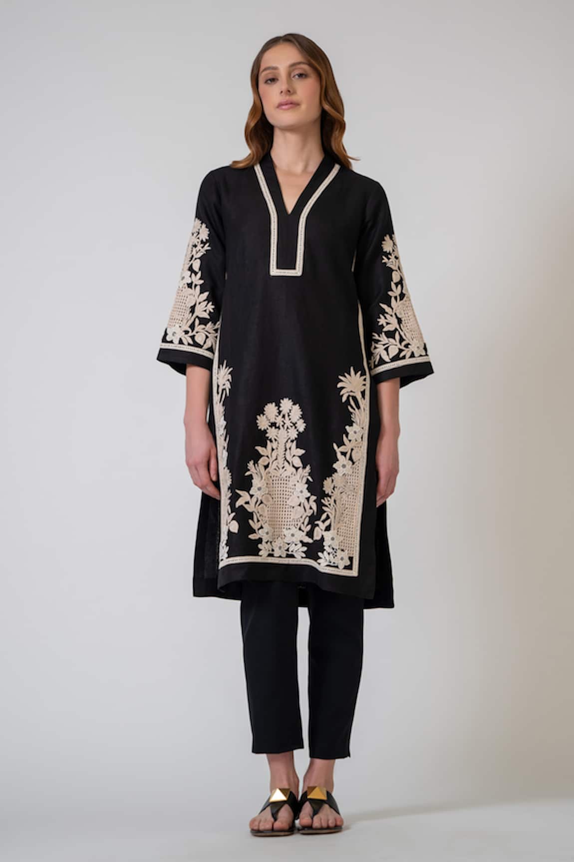 RANNA GILL Rob Embroidered Tunic 