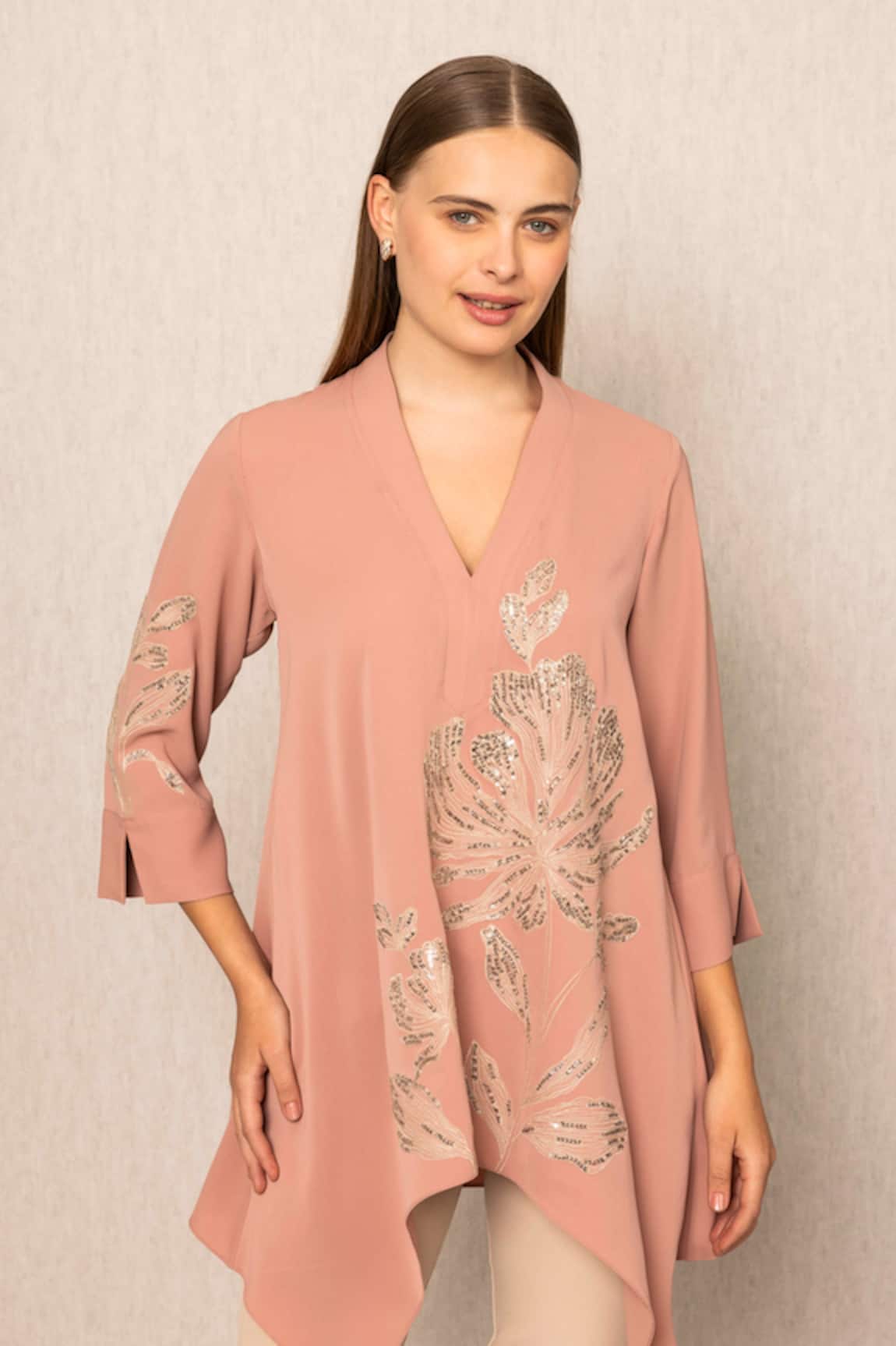 RANNA GILL Mahi Embroidered Blouse 