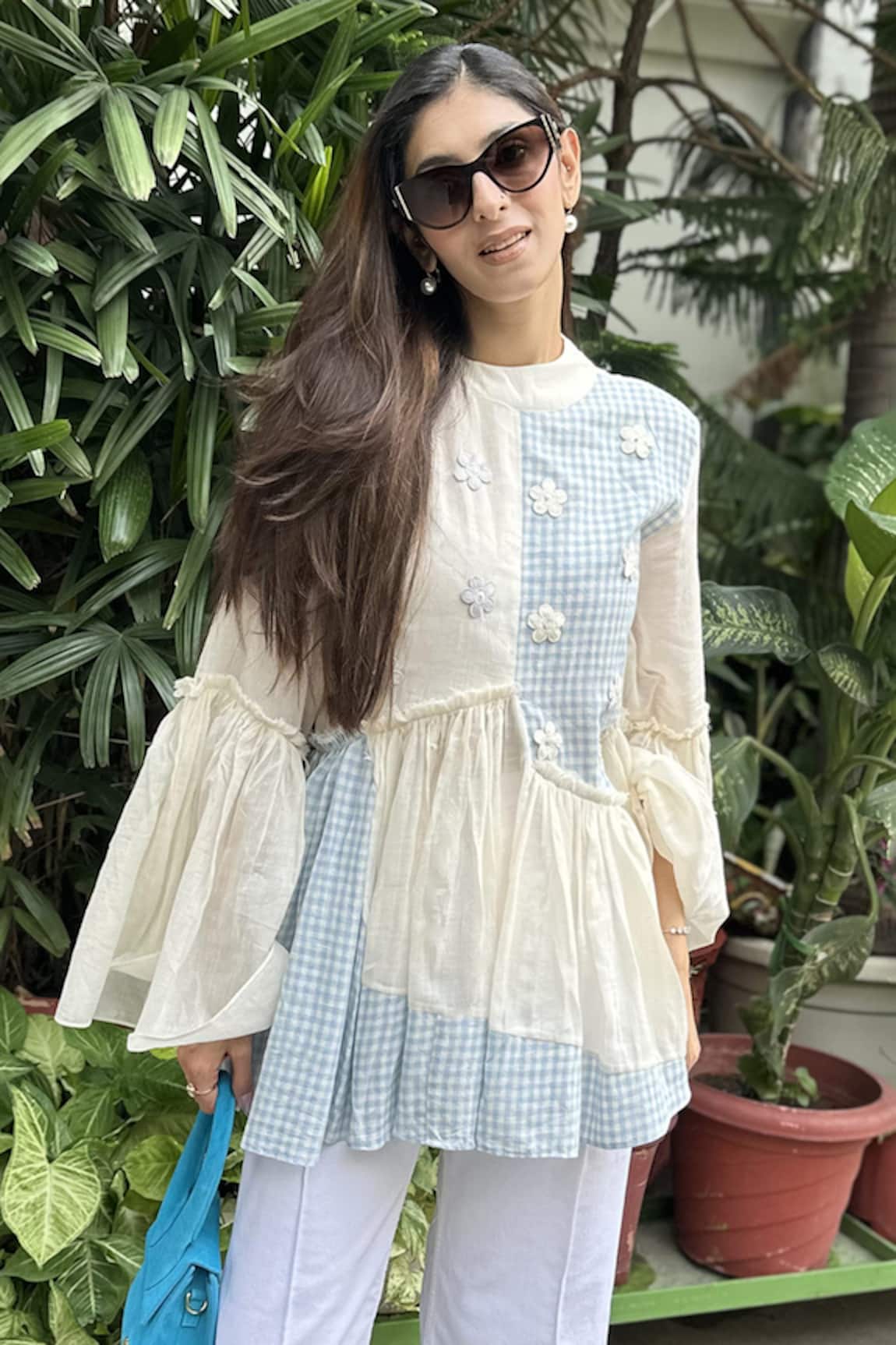 Vaani Beswal Spy Handwoven Cotton Top 