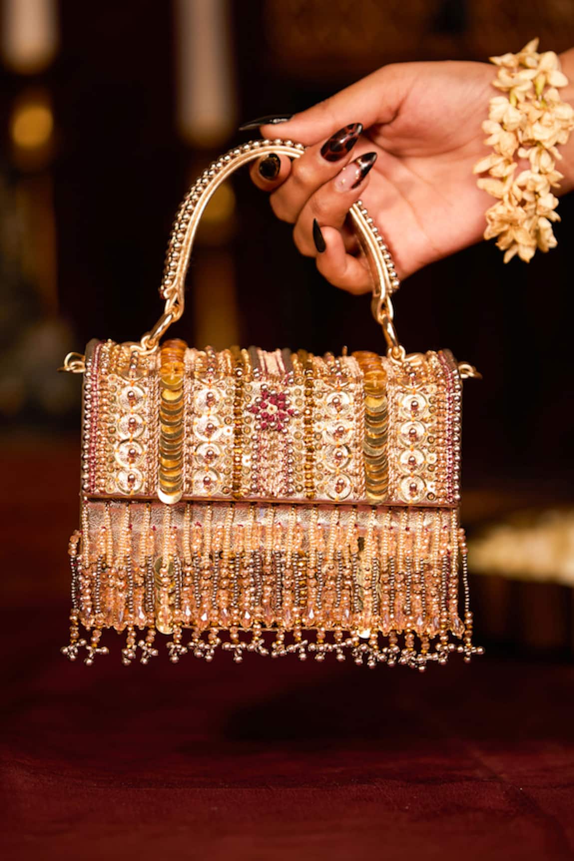 5elements Aadvika Embroidered Clutch 