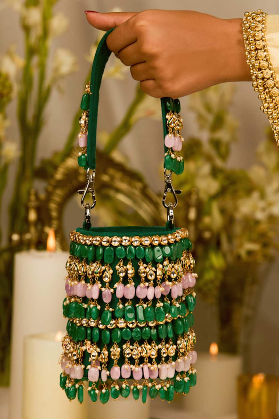5elements Janvika Beaded Potli Bag