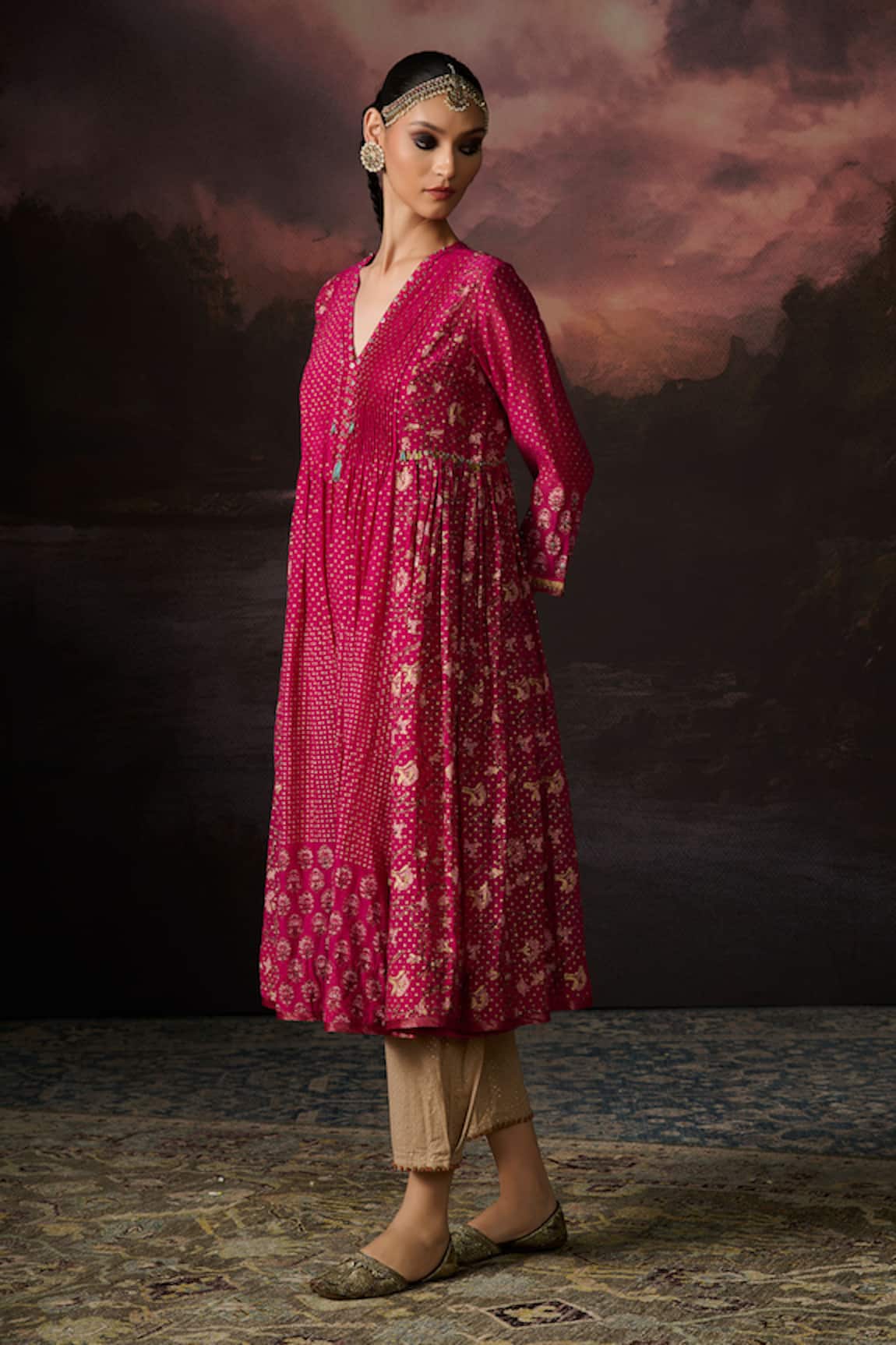 Swatti Kapoor Kathika Polka Dot Woven Pant 