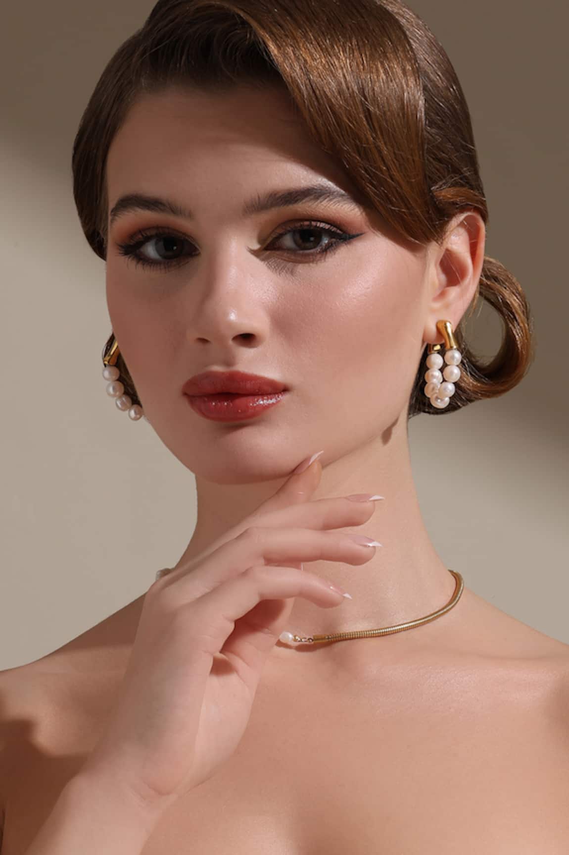 Dusala Heart On Heart Earrings 