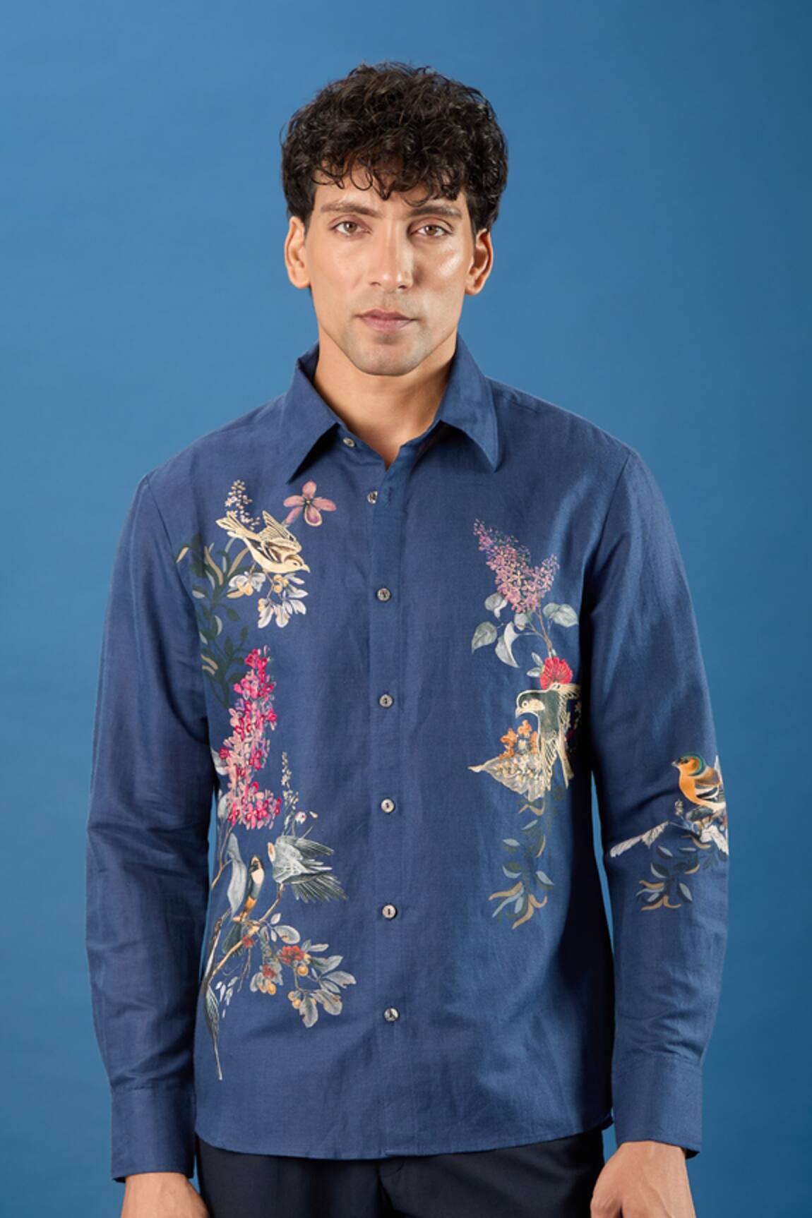 Rohit Bal Indigo Poplin Shirt 