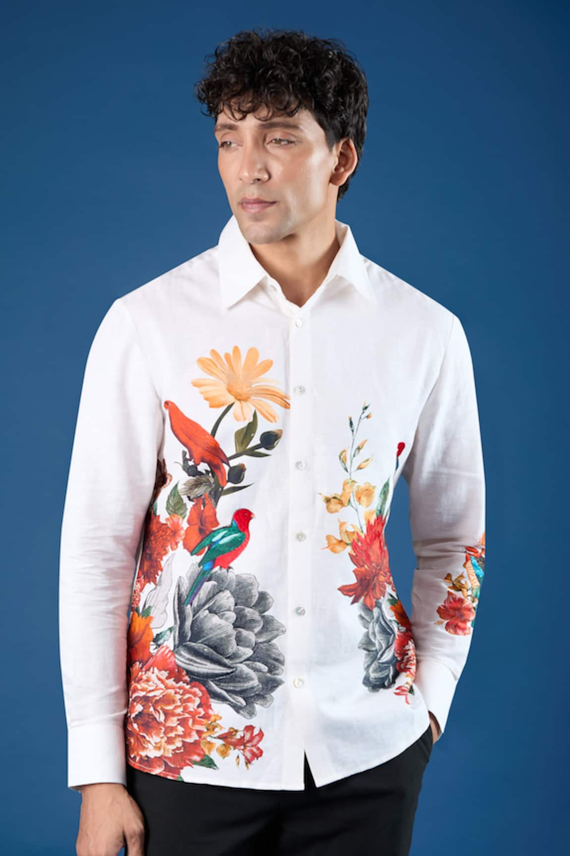 Rohit Bal Ivory Poplin Shirt 