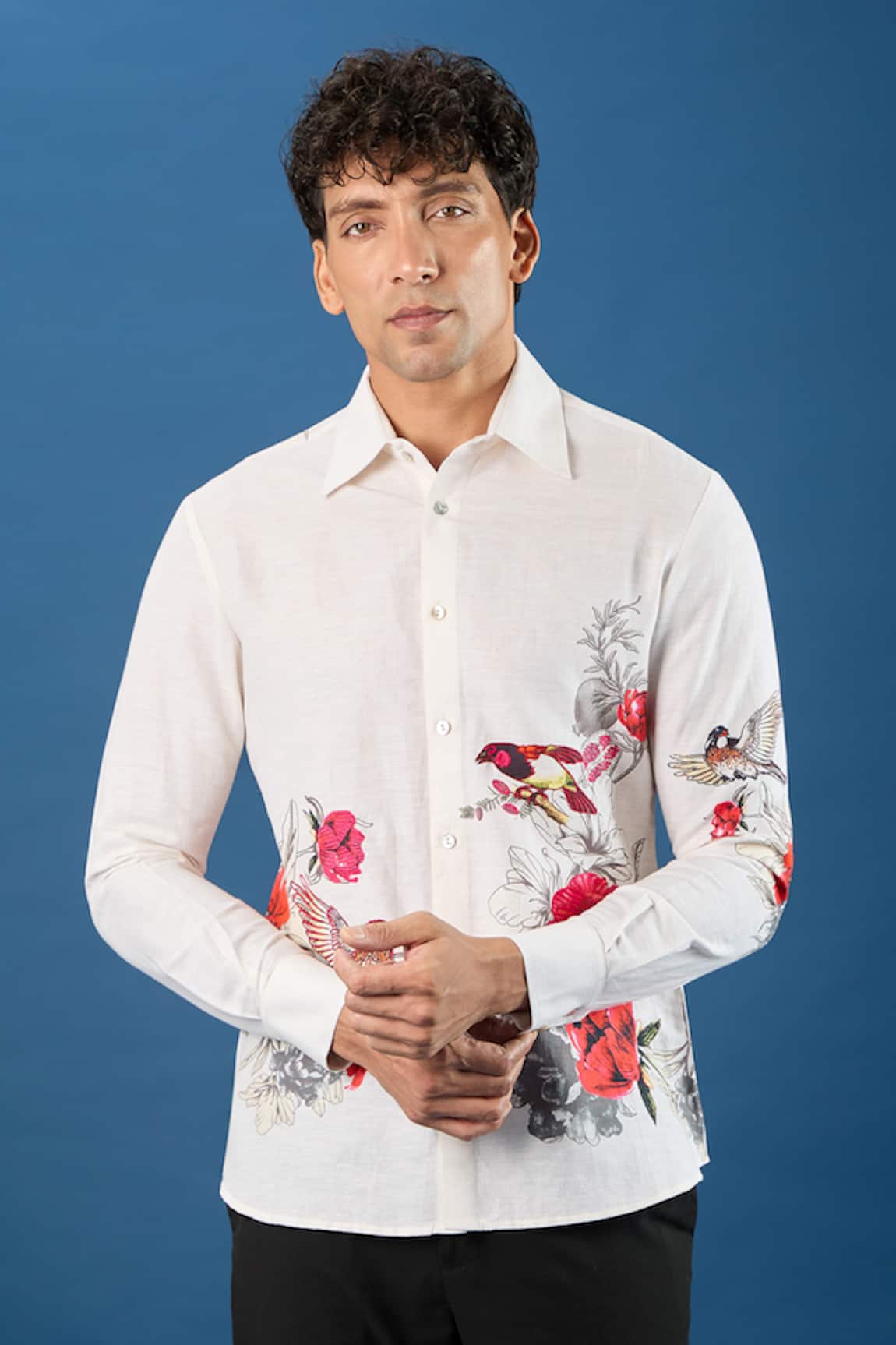 Rohit Bal Ivory Poplin Shirt 