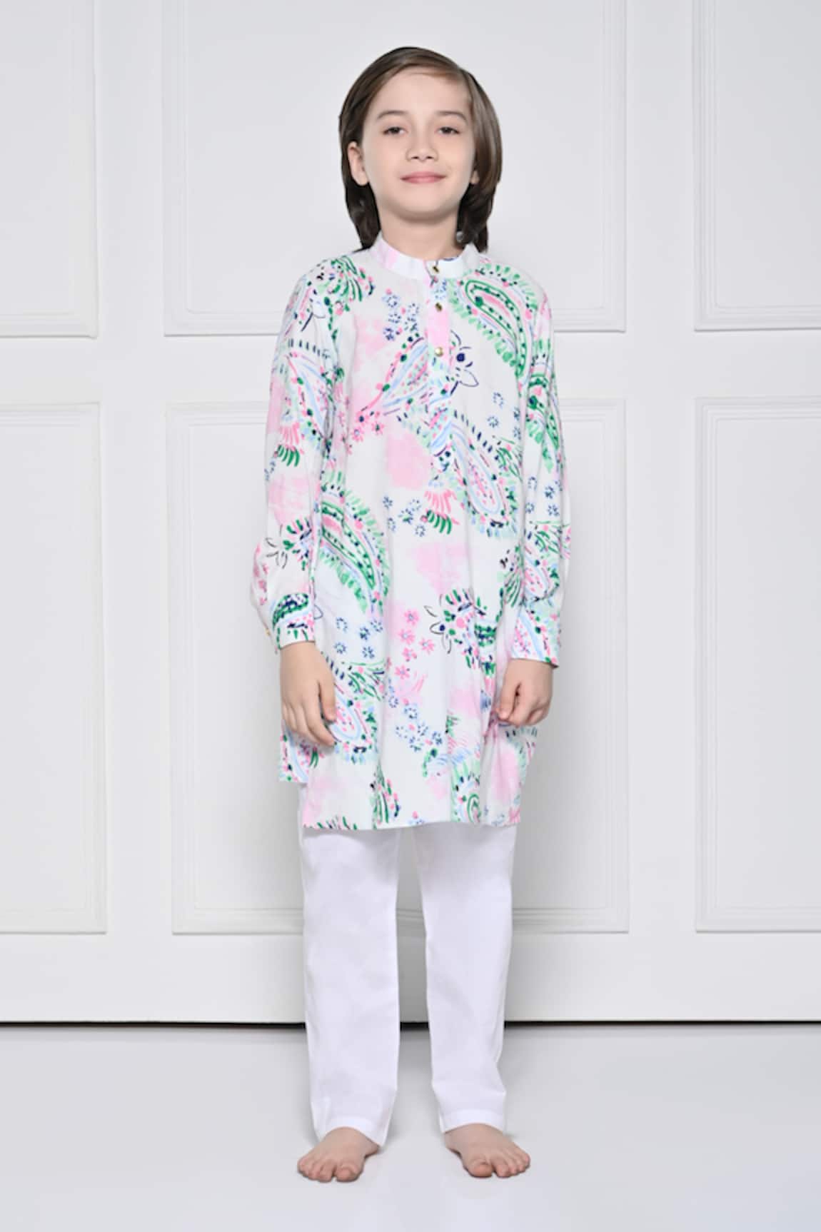 The Pony & Peony Co. Floral Pattern Kurta With Pant 