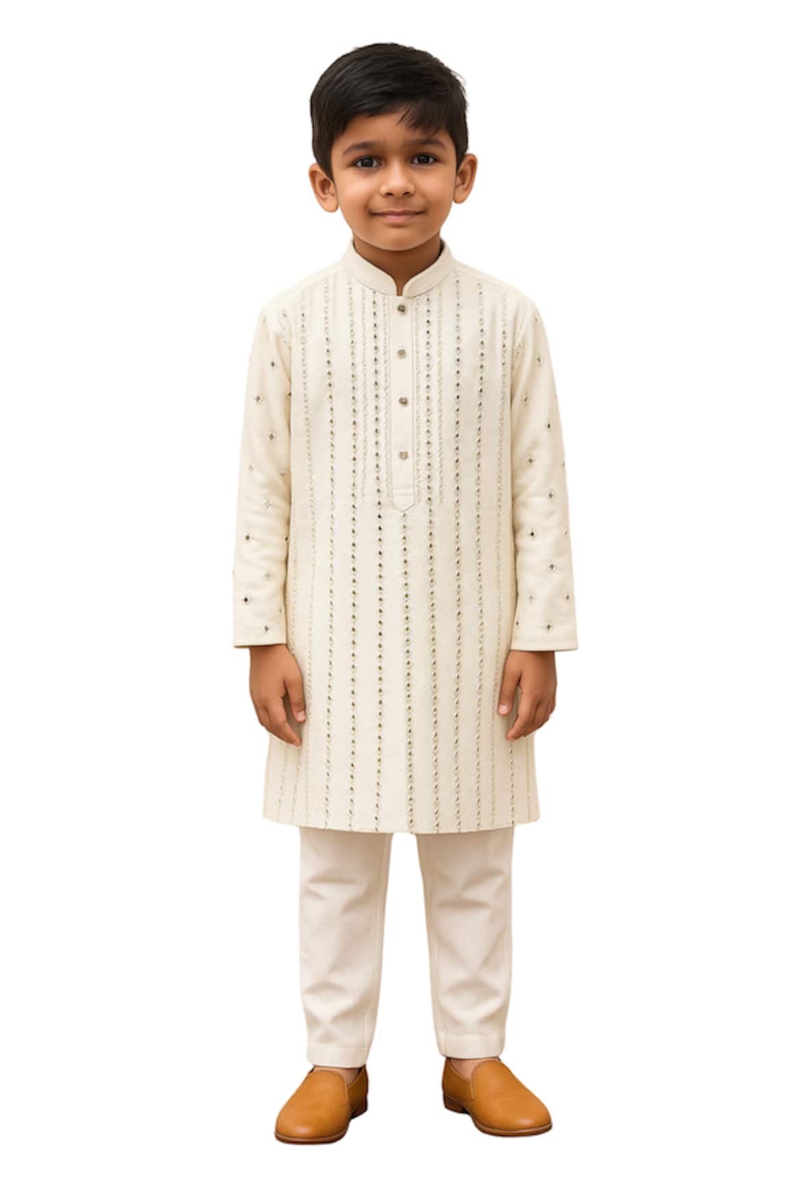 PAARSH Raakav Stripe Pattern Kurta With Pant 