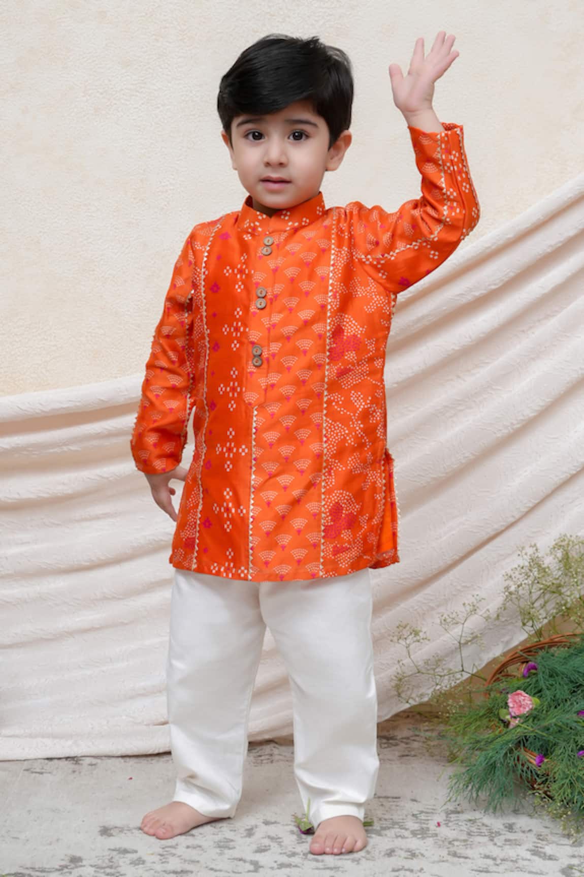 P & S CO Printed Kurta Set 