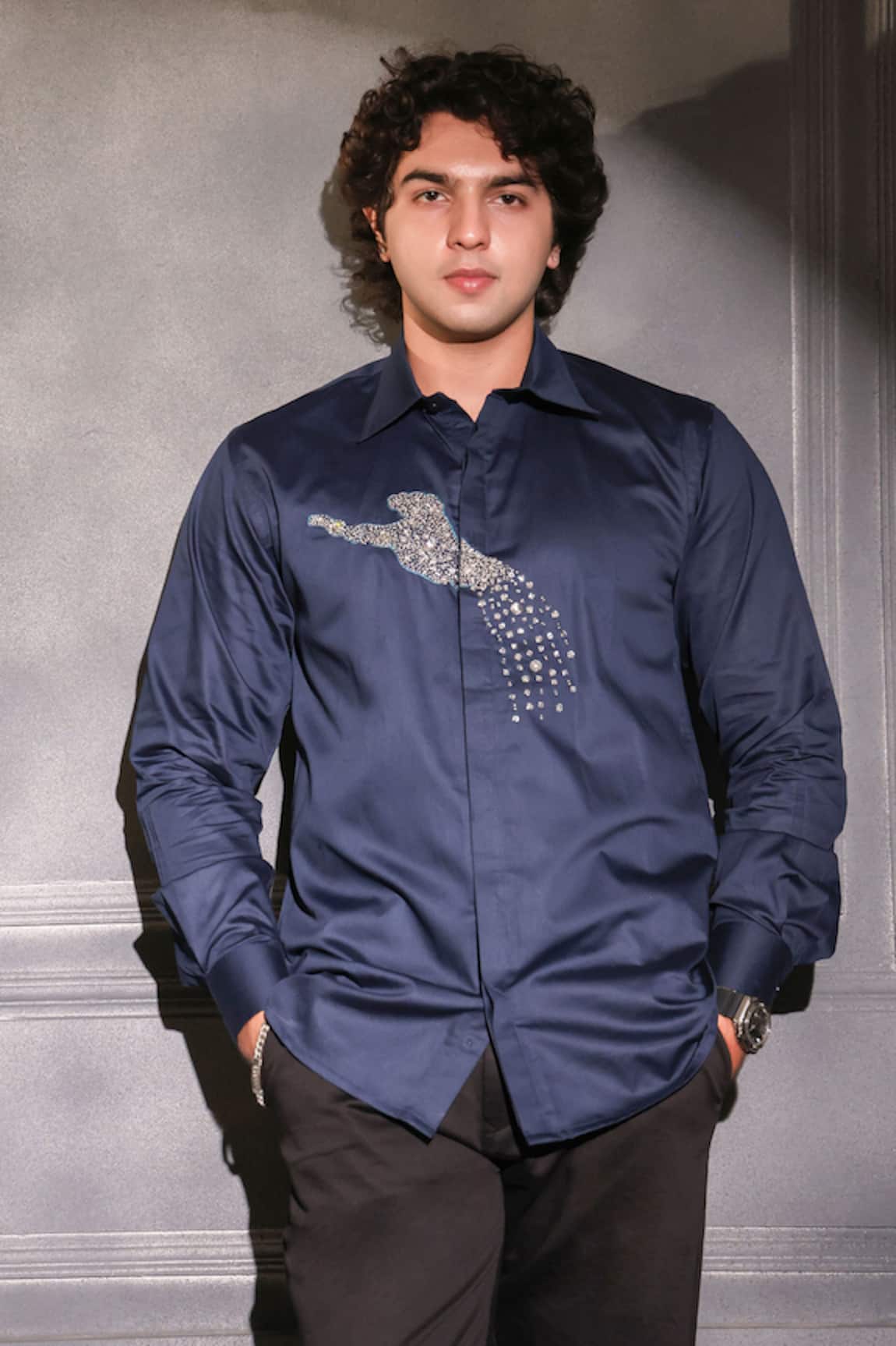 Menero Jaguar Motif Detailed Shirt 
