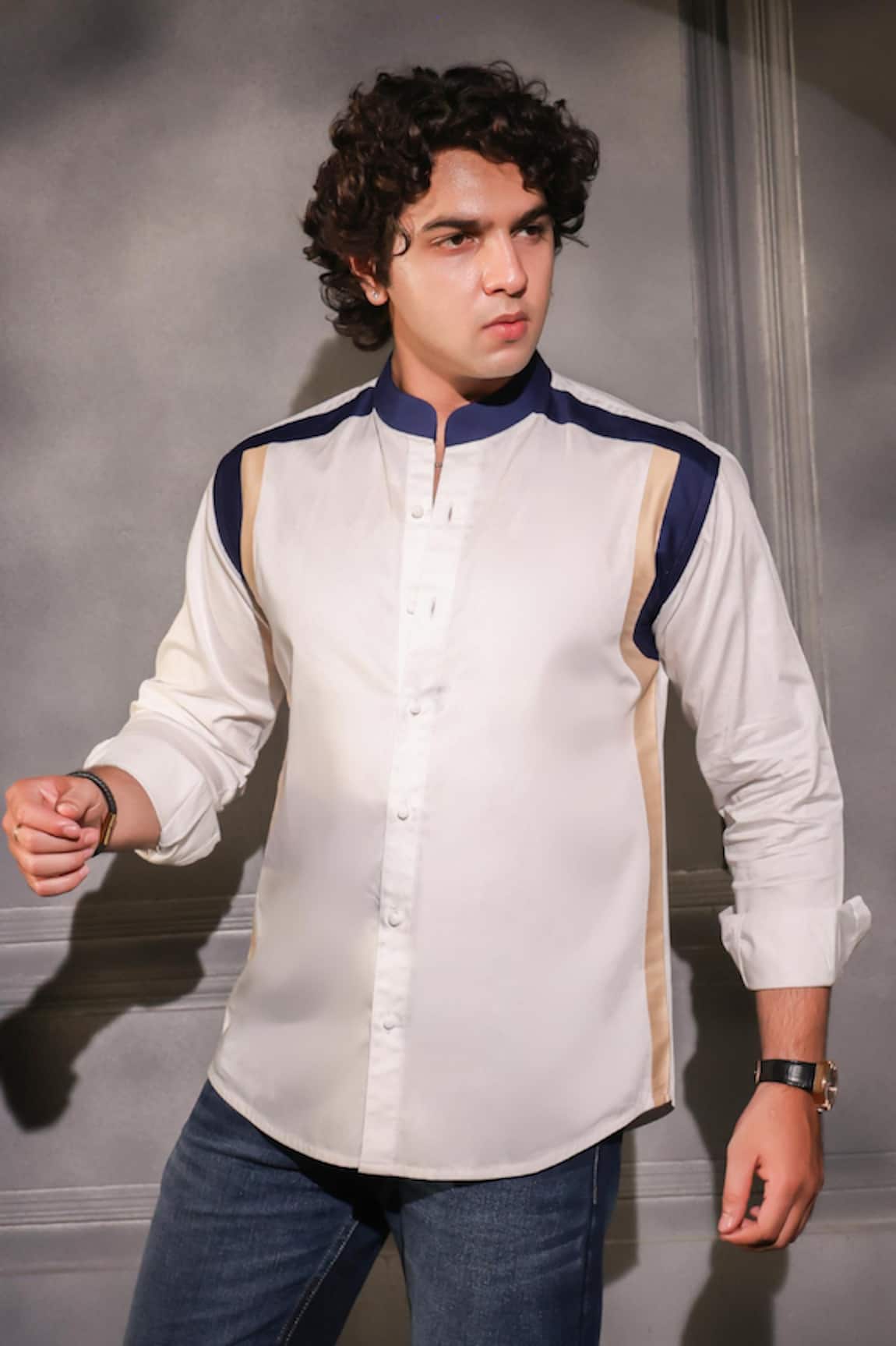 Menero White Pure Cotton Shirt 