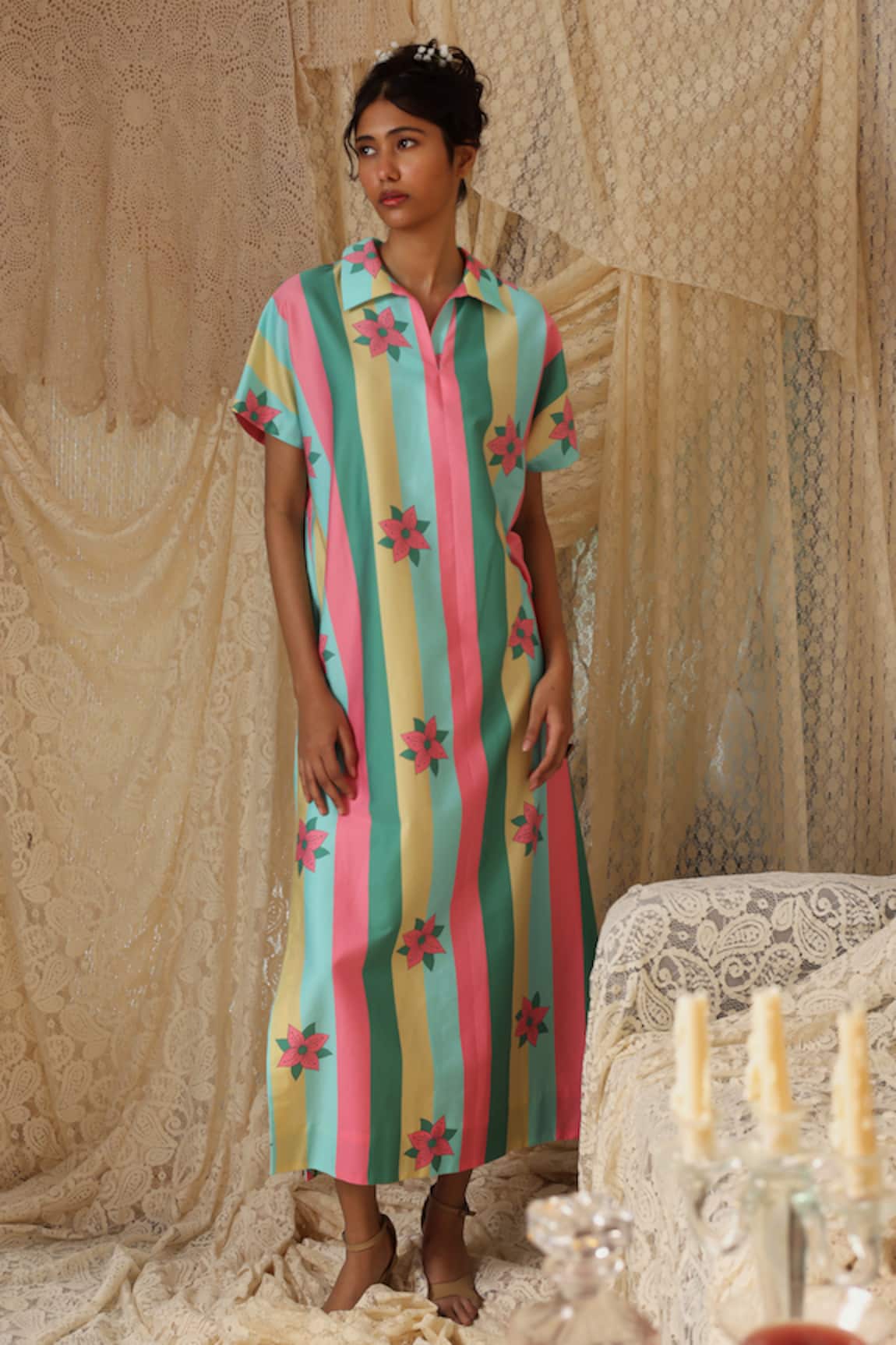 Kritika Murarka Stripe Pattern Dress 