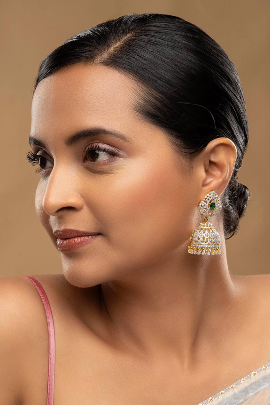 Sica Jewellery 925 Silver 3-Way Jhumki Earrings 