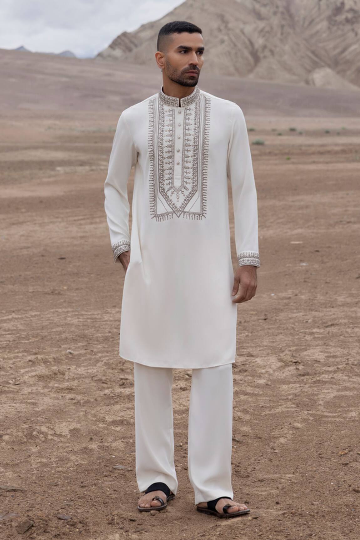 Amit Arora Straight Kurta & Pant Set 