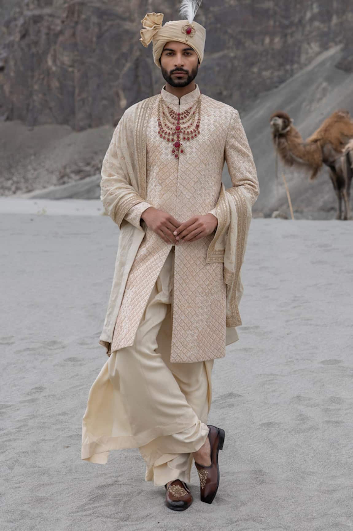 Amit Arora Hand Embroidered Sherwani Set 