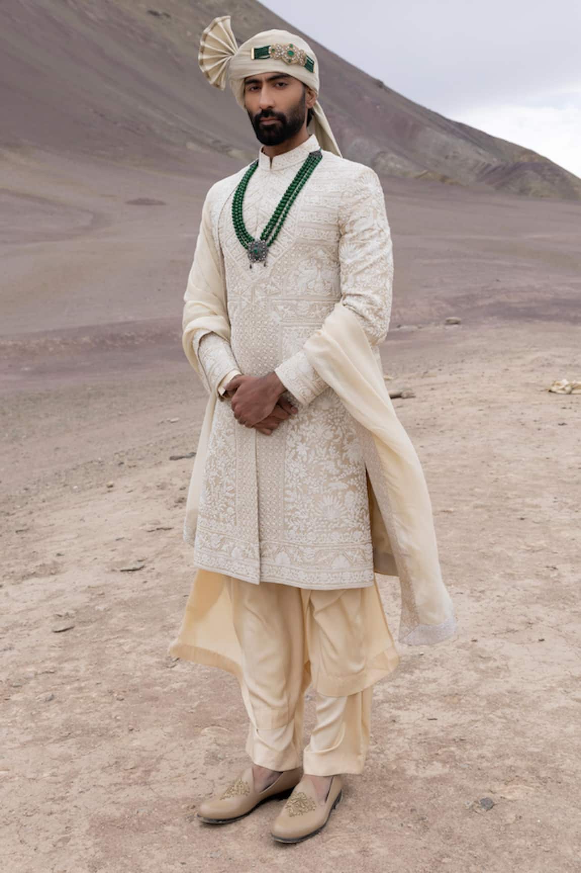 Amit Arora Embroidered Sherwani Kurta Set 