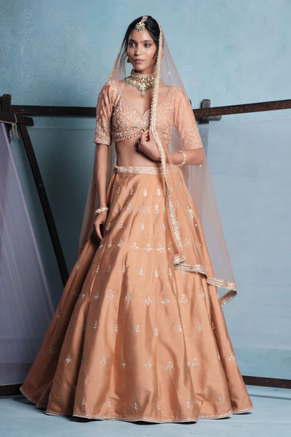 Muditaa By Urmila Ira Embroidered Lehenga Set 