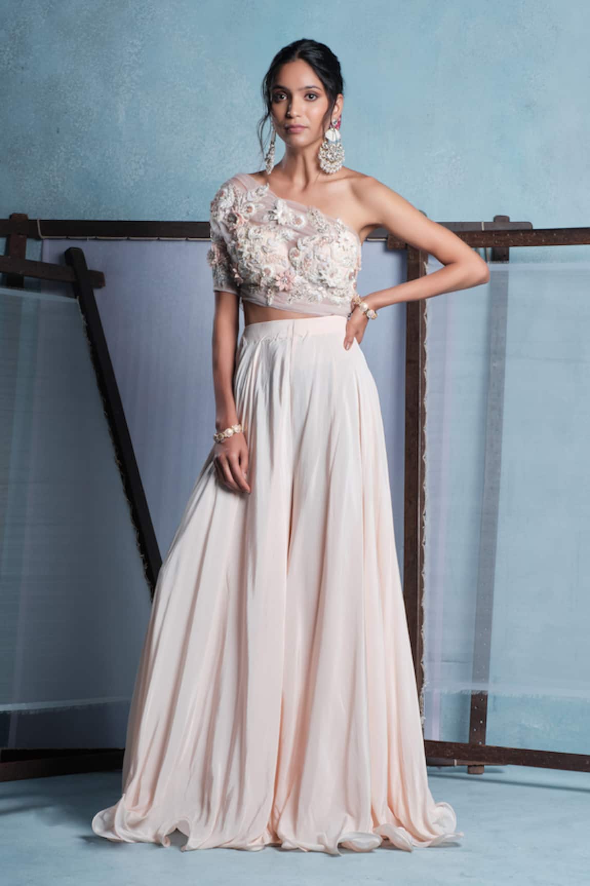 Muditaa By Urmila Kaya Yoke Embroidered Jumpsuit 