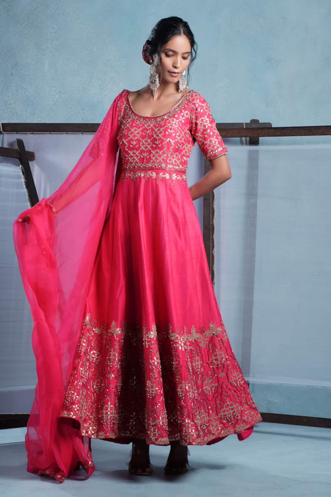 Muditaa By Urmila Mayra Embroidered Anarkali With Dupatta 