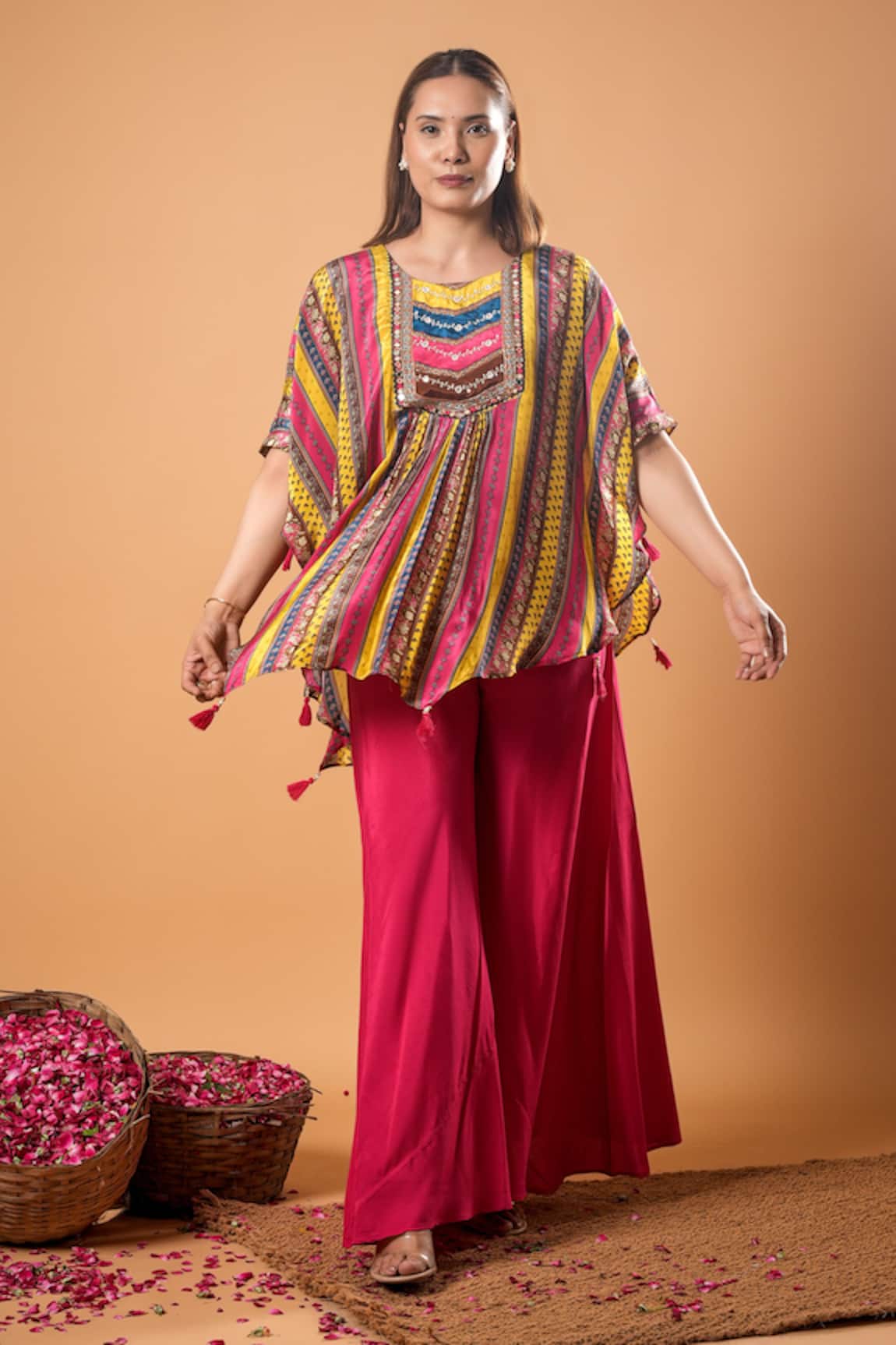 Mamicha Multicolor Designer Kurta & Pant Set 