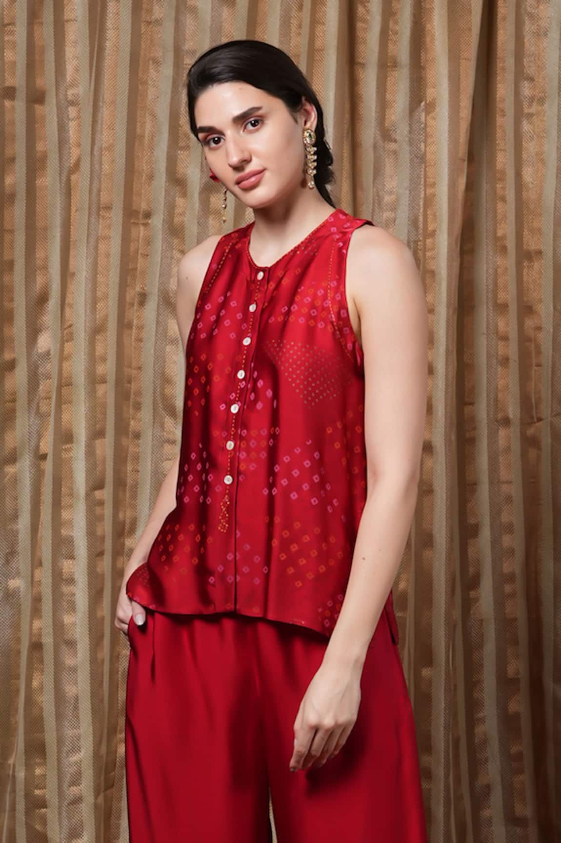 Krishna Mehta Block Print Top 