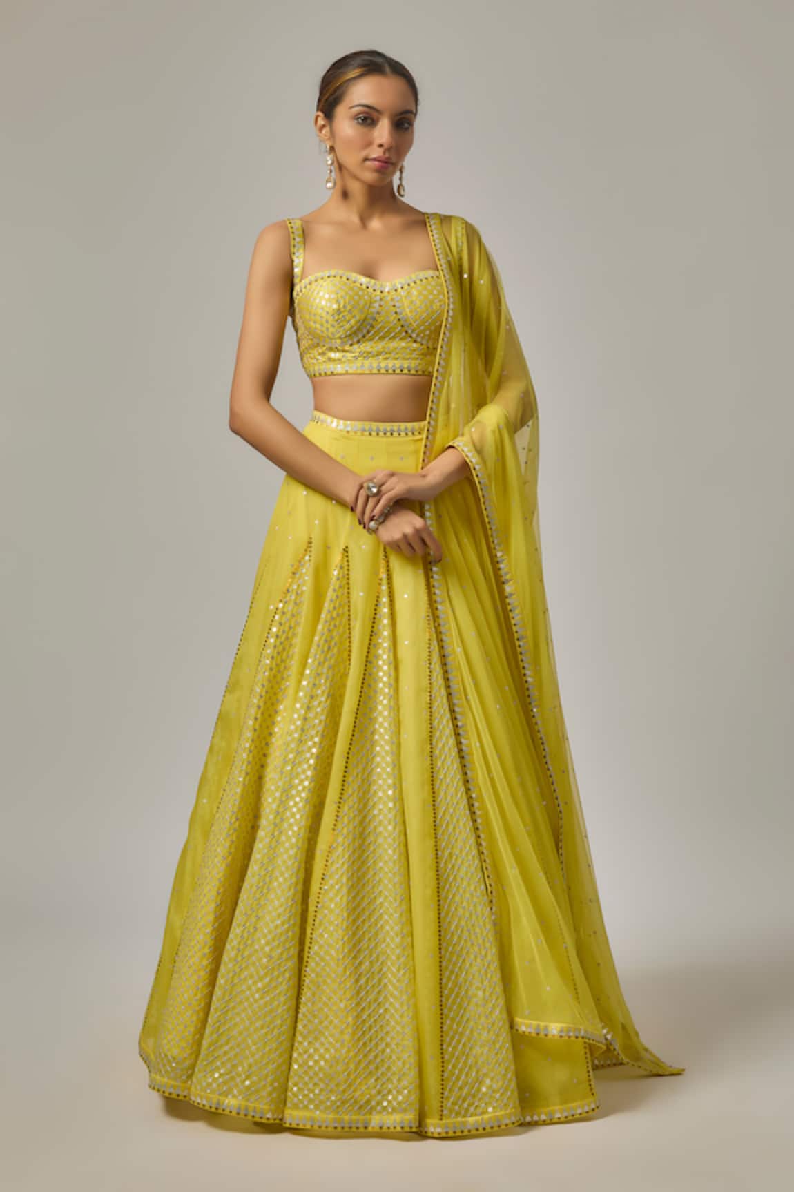 Priyal Prakash Hand Embroidered Lehenga Set 
