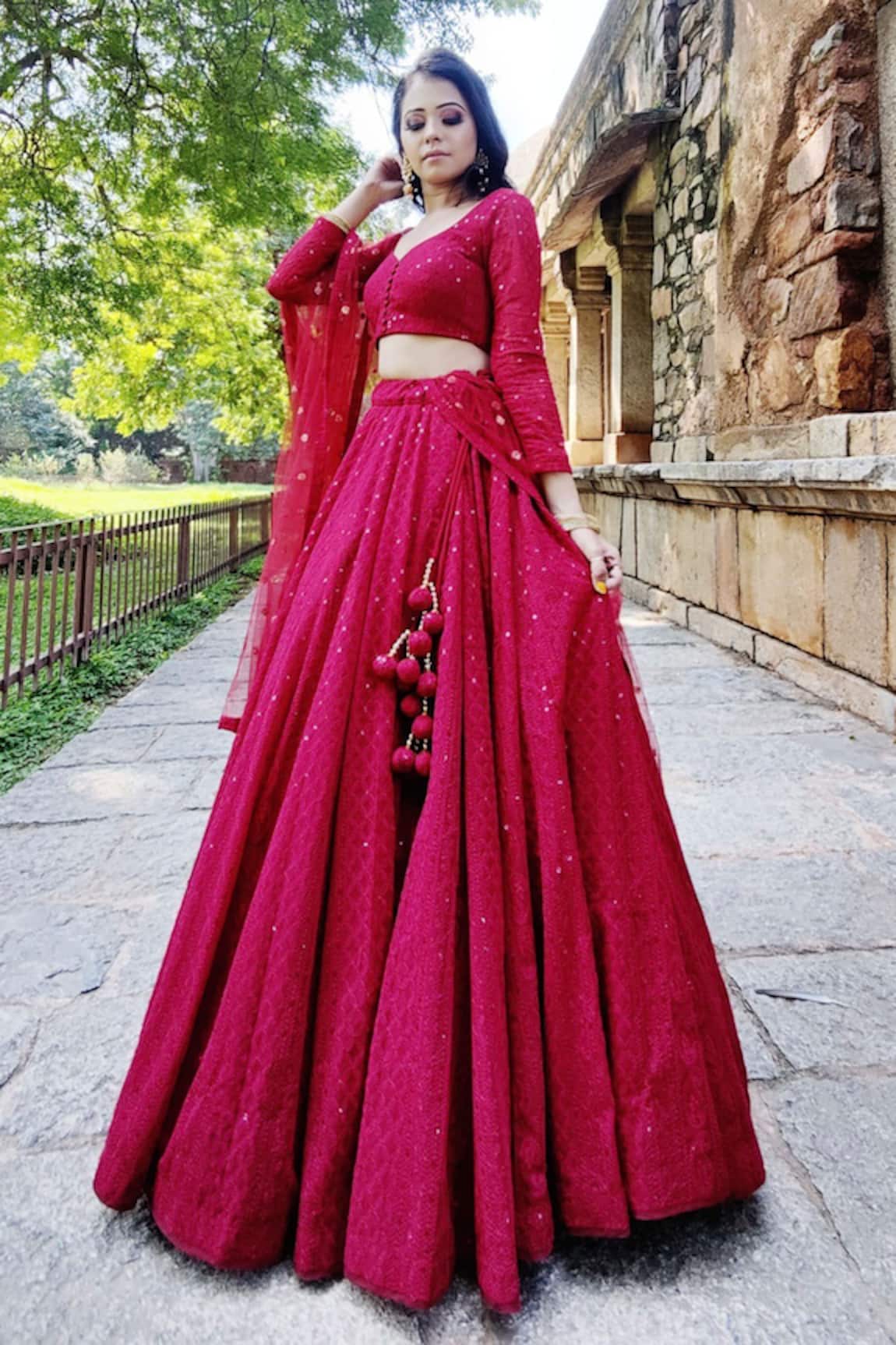 Amaltas Couture Embroidered Lehenga Blouse Set 