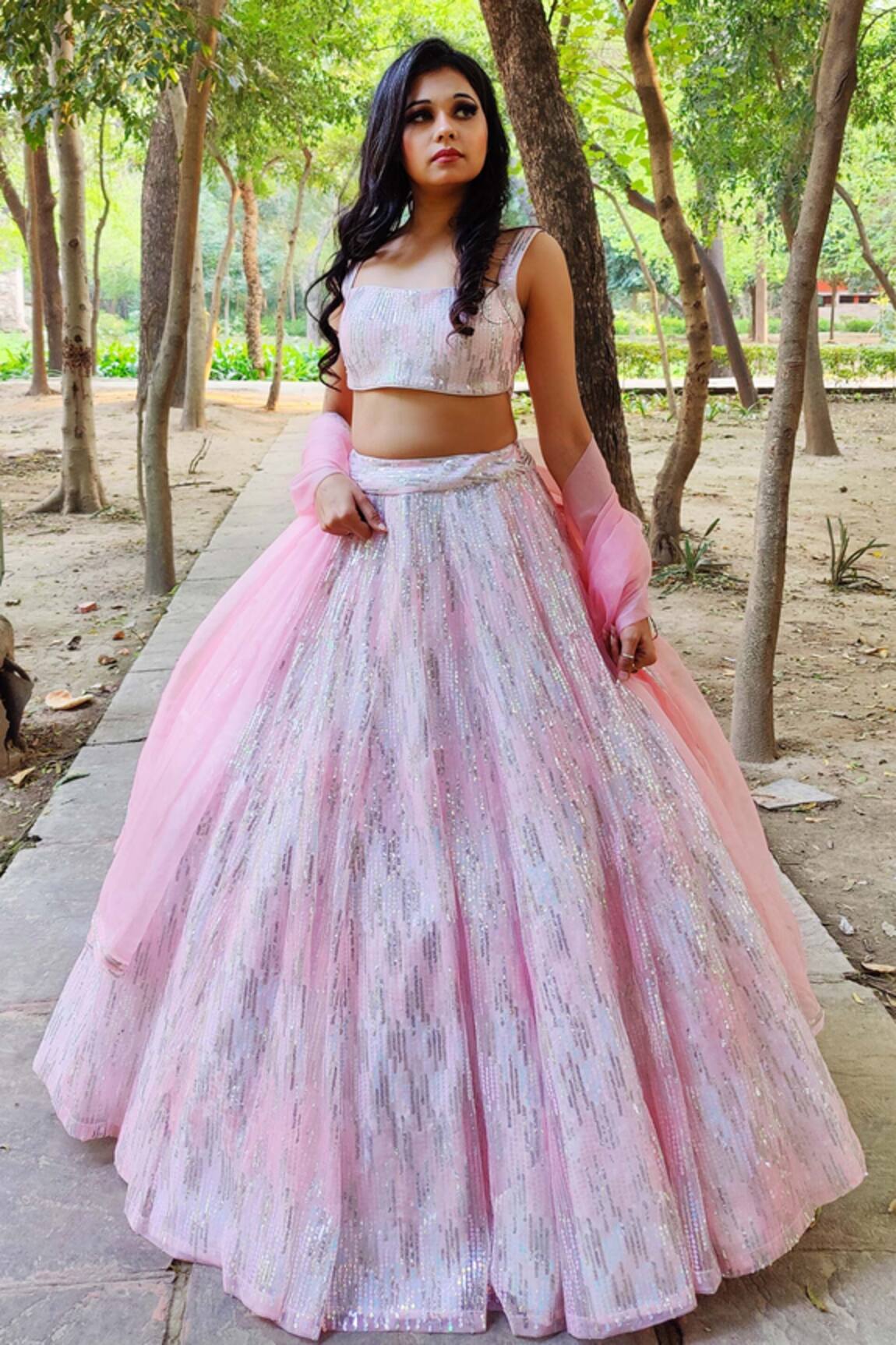 Amaltas Couture Sequin Work Lehenga Blouse Set 