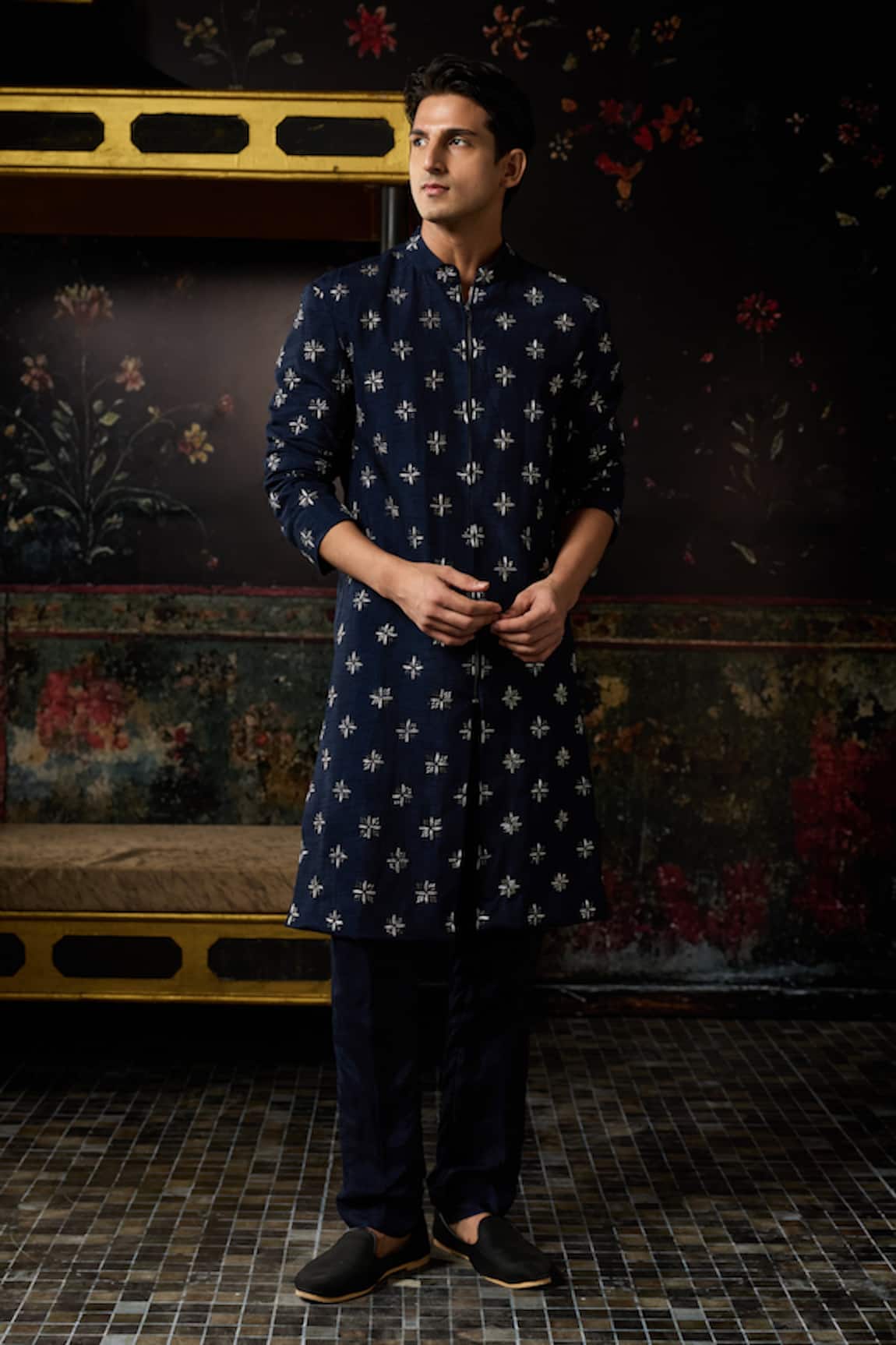 Diyarajvvir Embroidered Jacket With Pant 