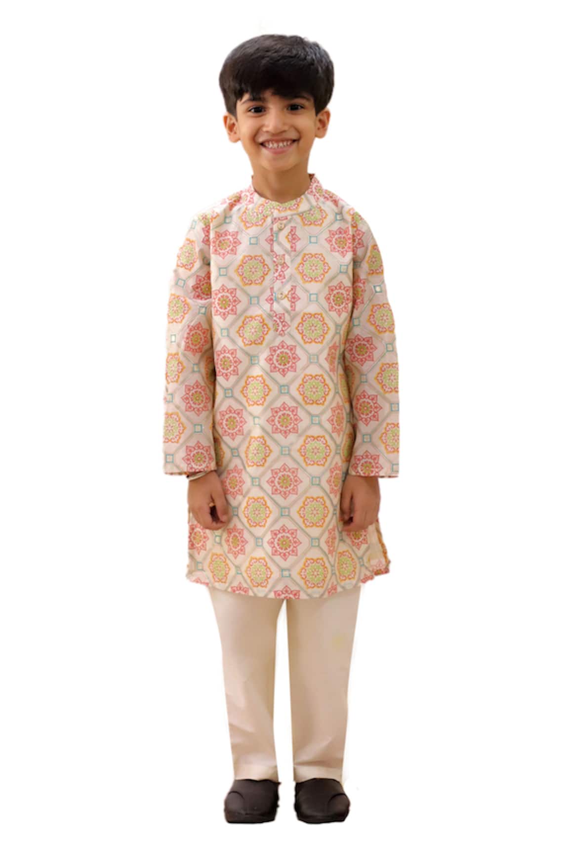 Lil Drama Mishti Floral Pattern Kurta & Pant Set 