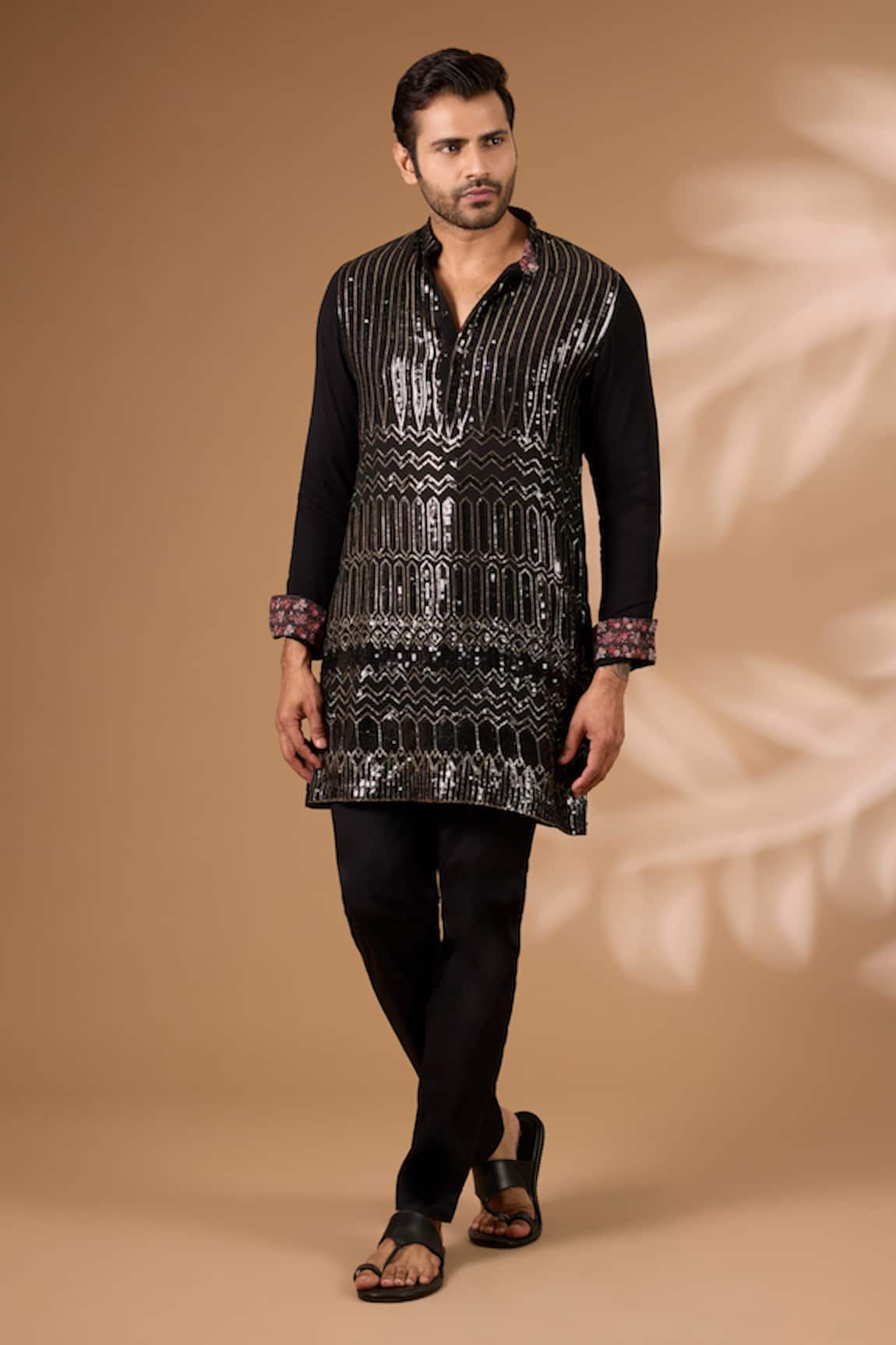 Rabani & Rakha Straight Embroidered Kurta With Pant 