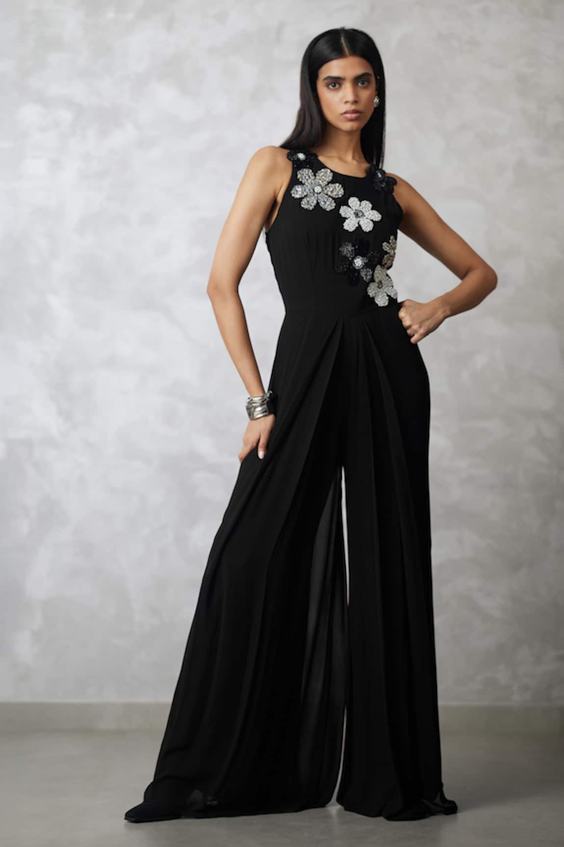 Nachiket Barve Florencio Black Jumpsuit 