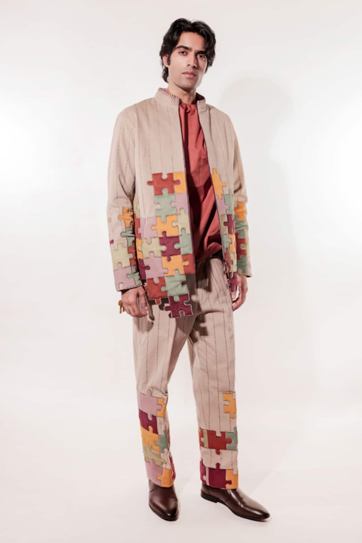Jubinav Chadha Quilted Puzzle Jacket 