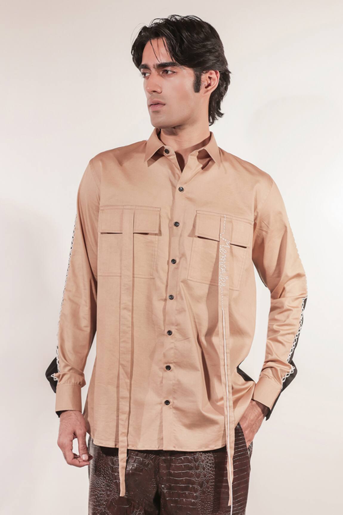 Jubinav Chadha Colorblock Shirt 