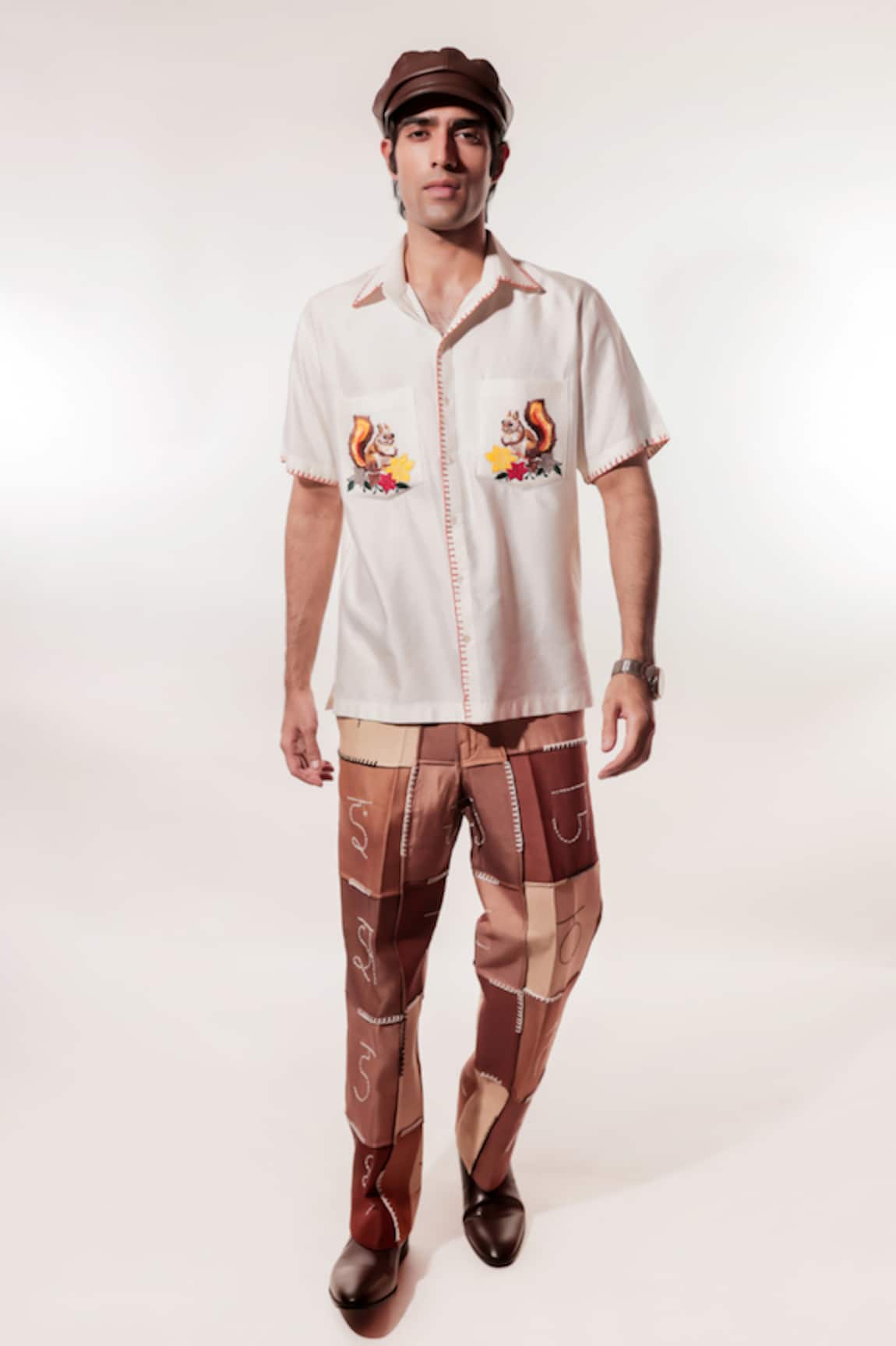 Jubinav Chadha Devnagri  Kantha Vintage Pant 