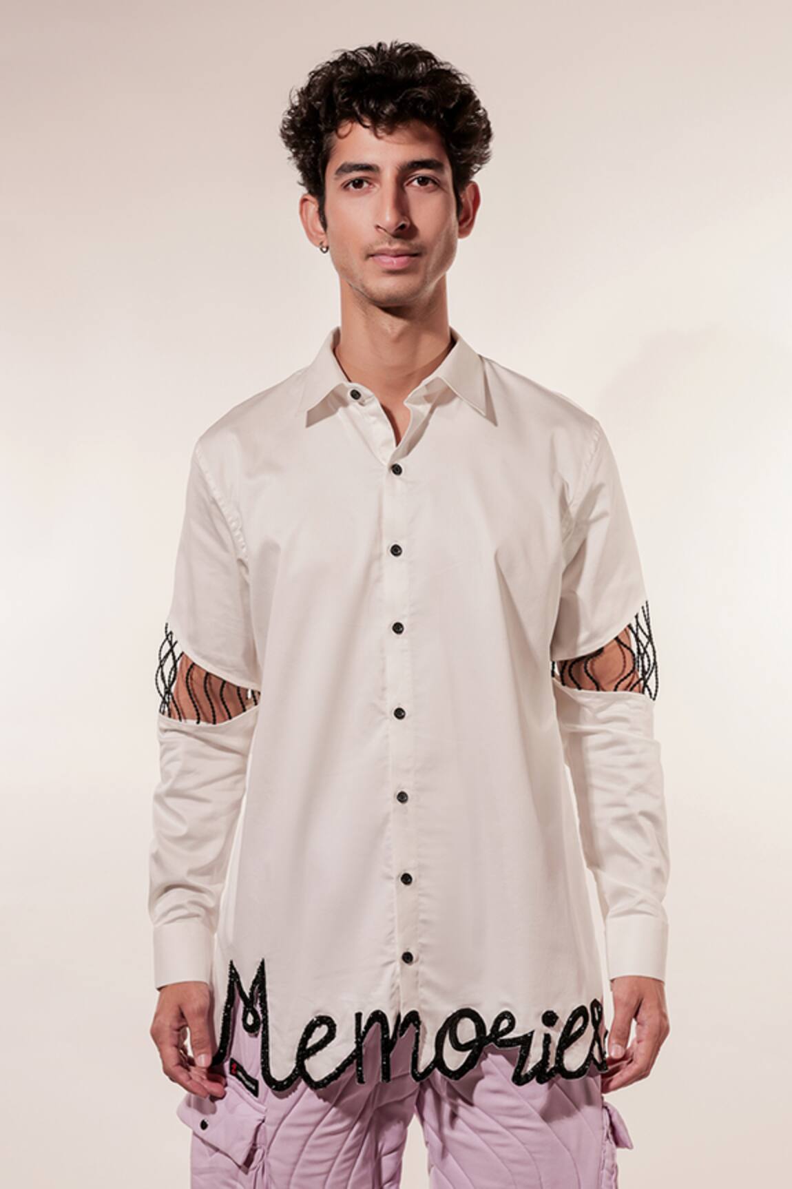 Jubinav Chadha Memories Embroidered Shirt 