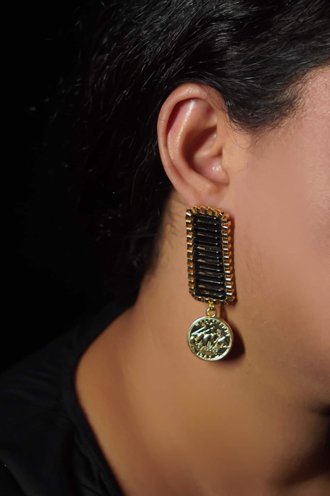 Rejuvenate Jewels Regal Coin Earrings 