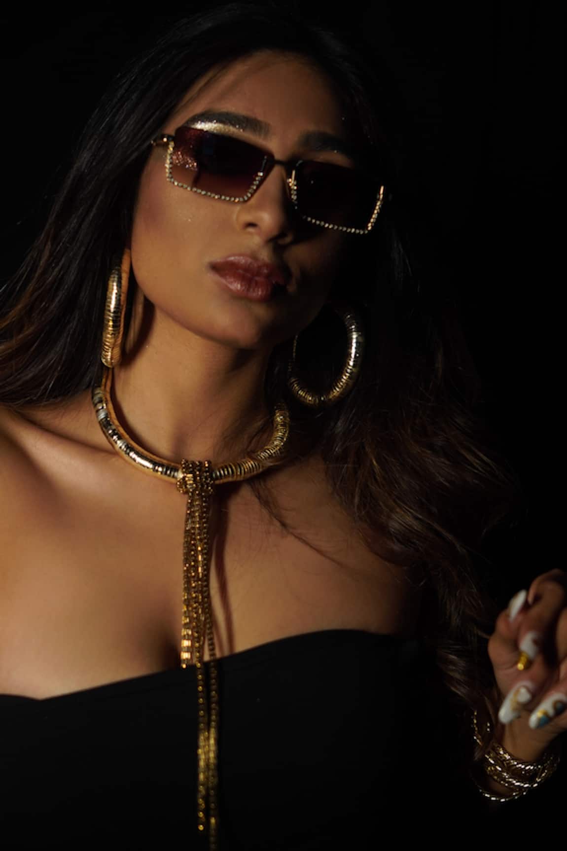 Rejuvenate Jewels Gold Metallic Hoops 