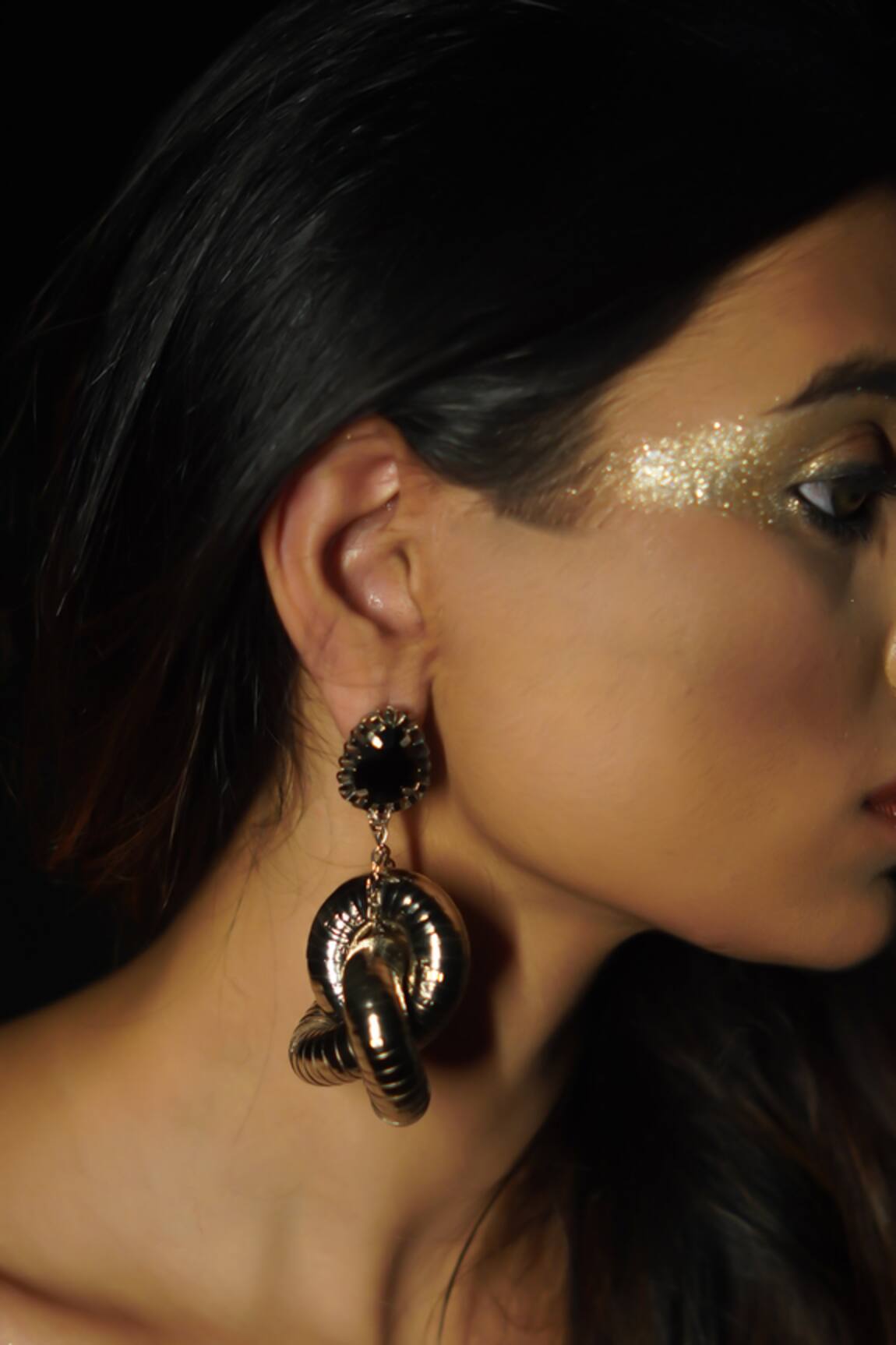 Rejuvenate Jewels Silver Knot Statement Earrings 